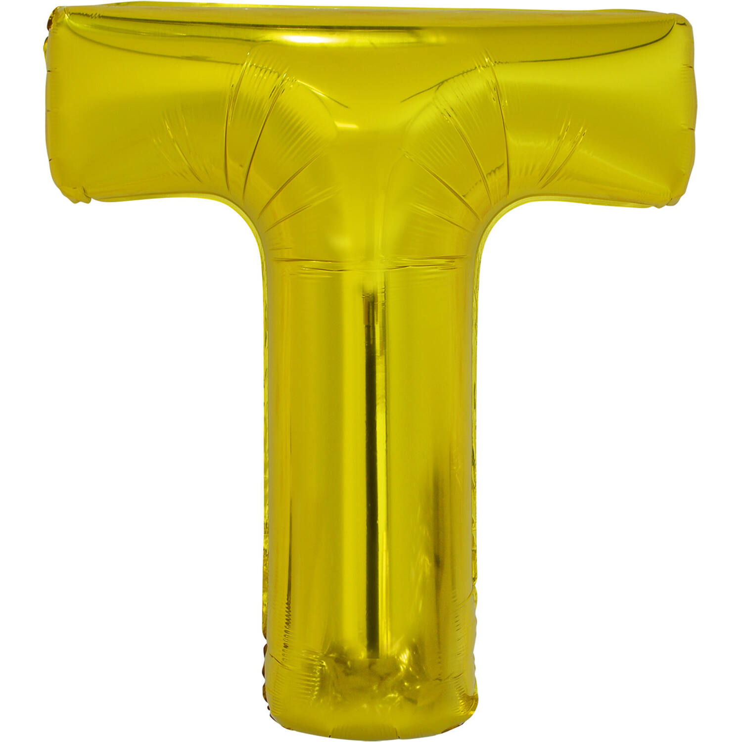 Large Letter T Gold Foil Balloon N34 Packaged 86 cm x 74 cm