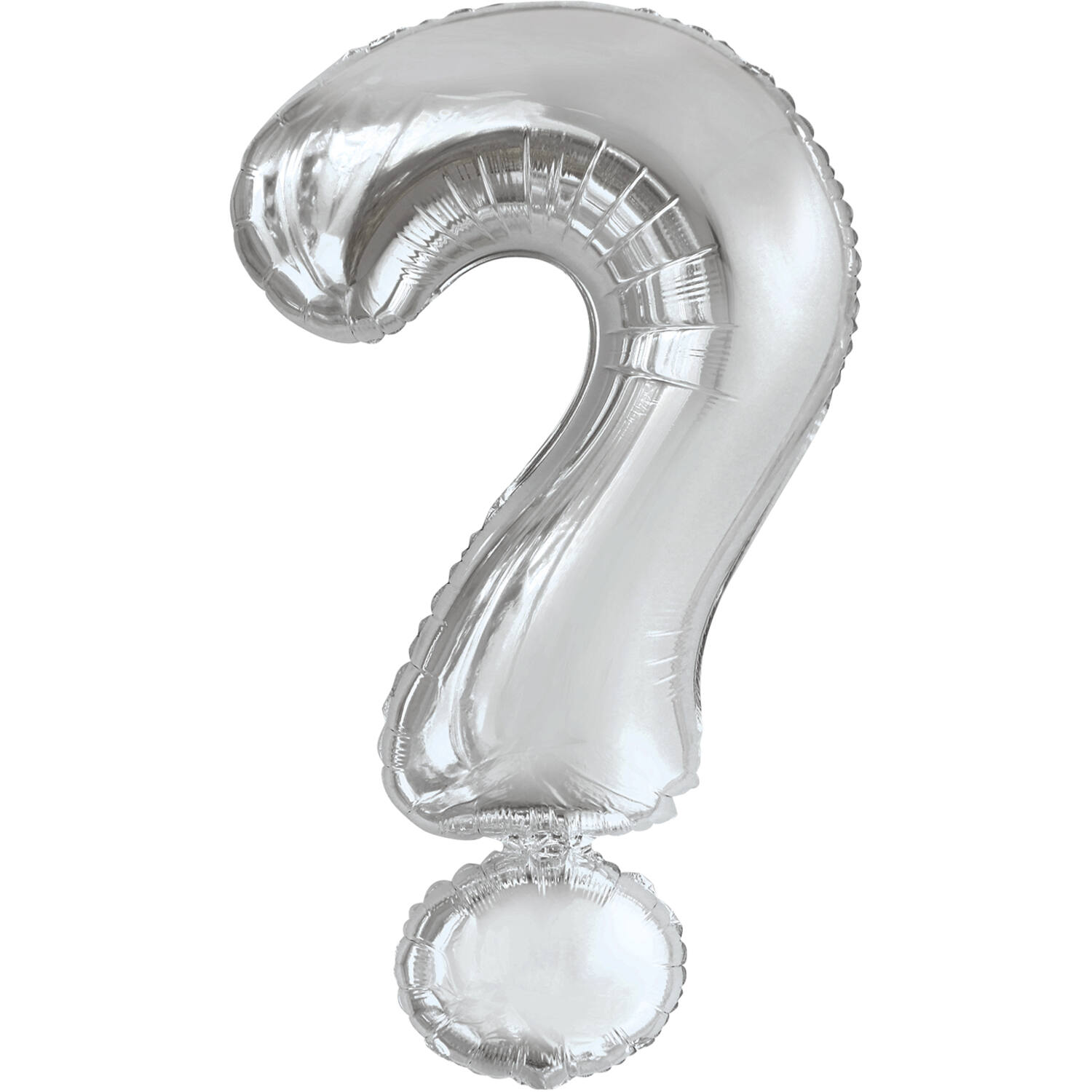 Large Letter ? Silver Foil Balloon N34 Packaged 89 cm x 53 c