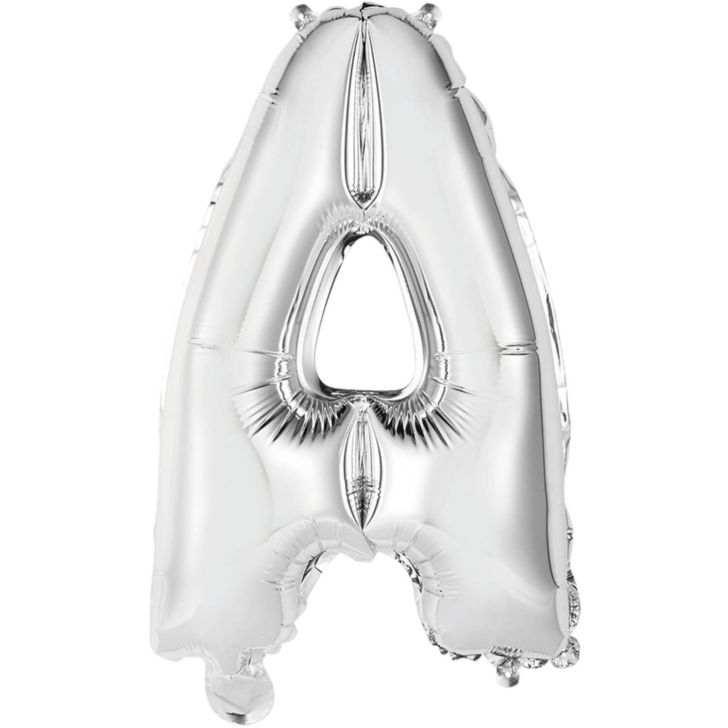 Mini Letter A Silver Foil Balloon N16 Packaged 36 cm x 23 cm
