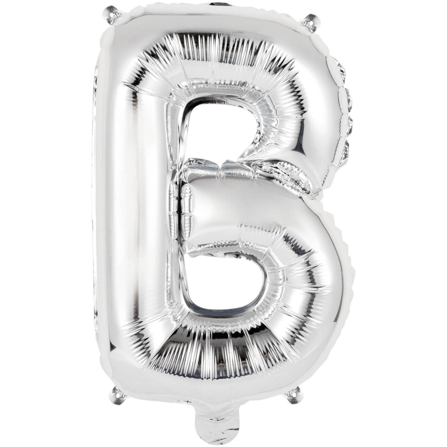 Mini Letter B Silver Foil Balloon N16 Packaged 34 cm x 22 cm