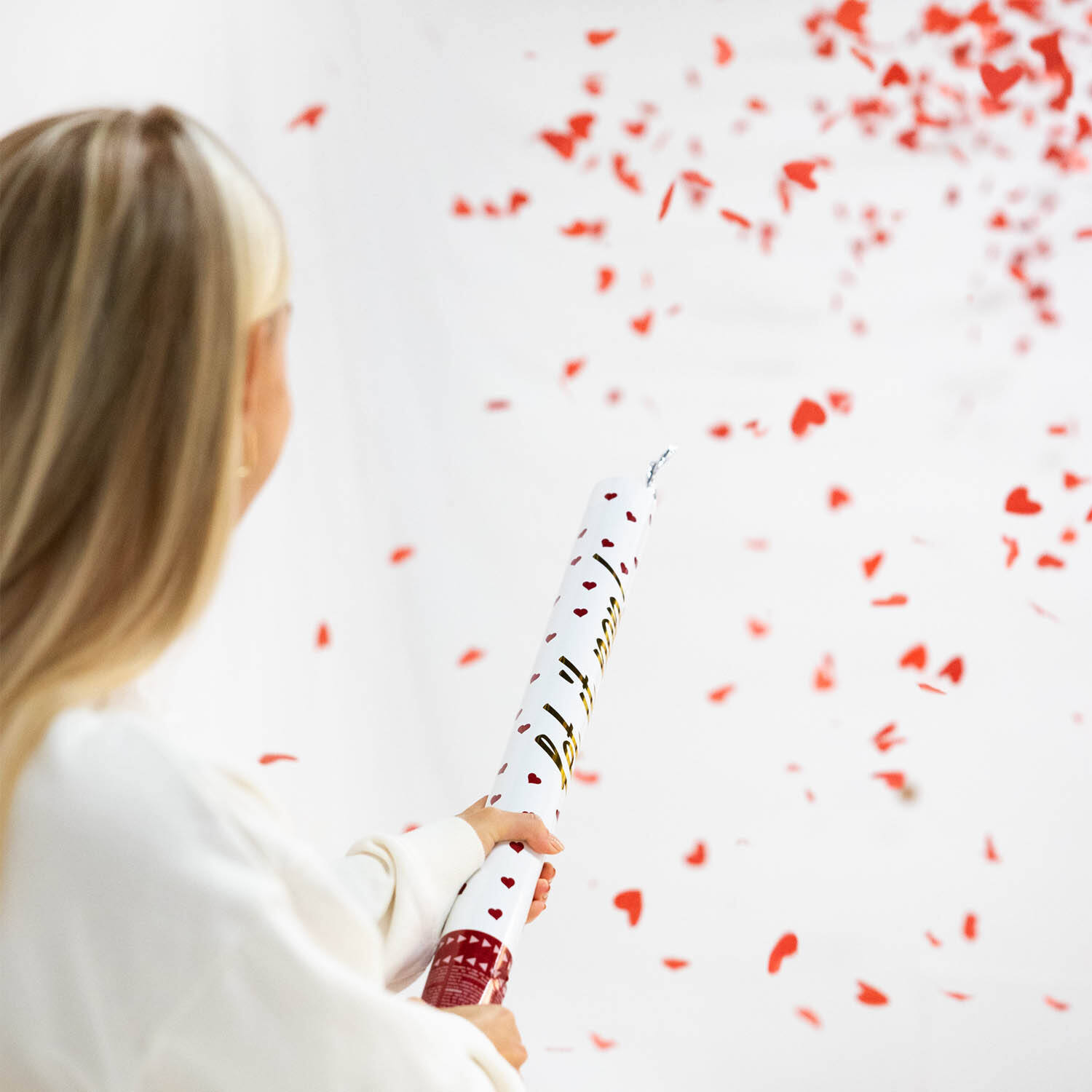 Confetti Cannon Heart Paper 60 cm