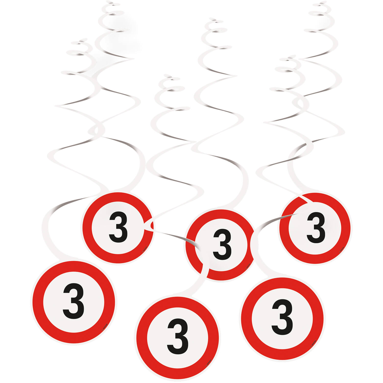 6 Deco Swirls, to personalize with numbers, Construction Part