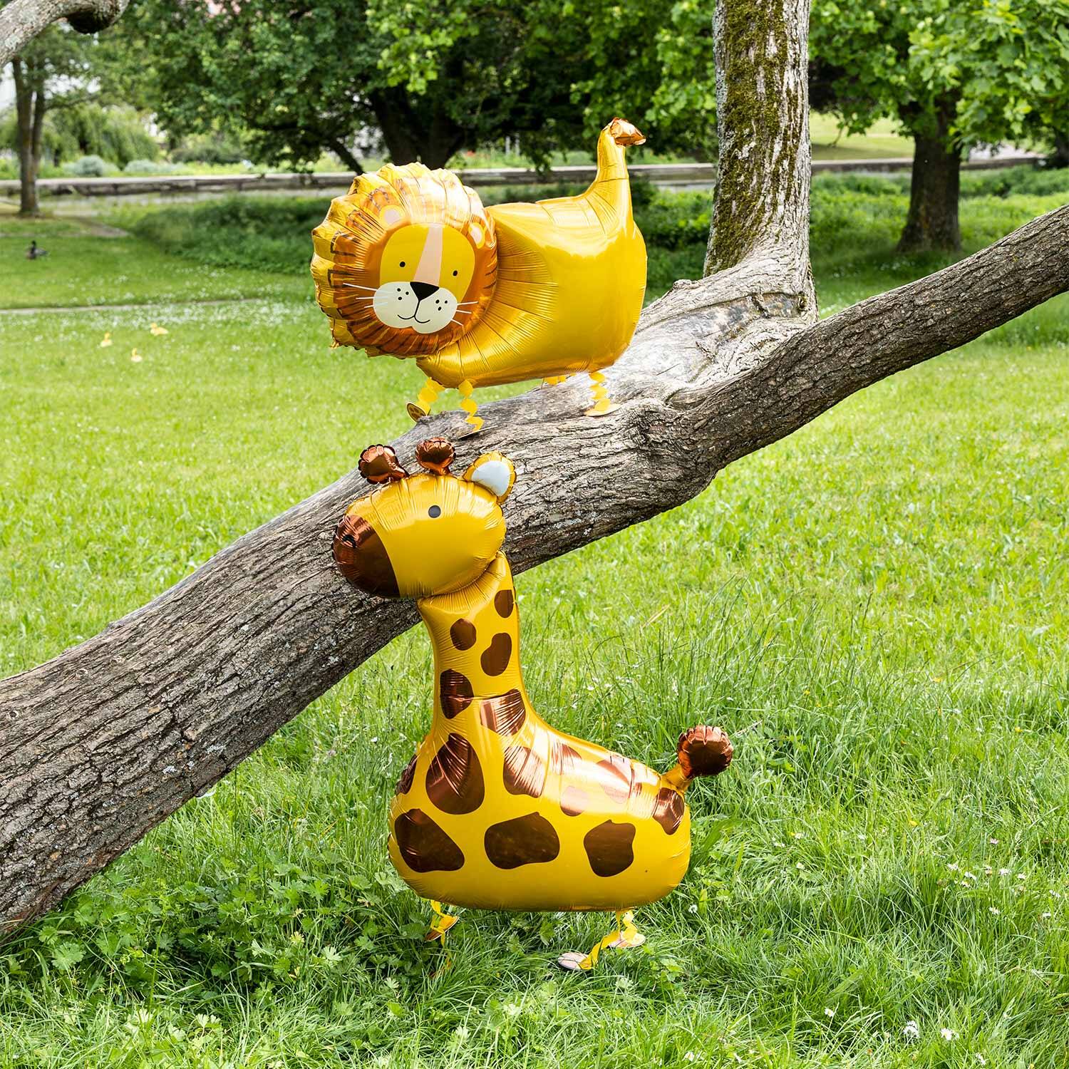 Walking Balloon Giraffe Foil  Balloon W24 Packaged 89 cm x 109 cm