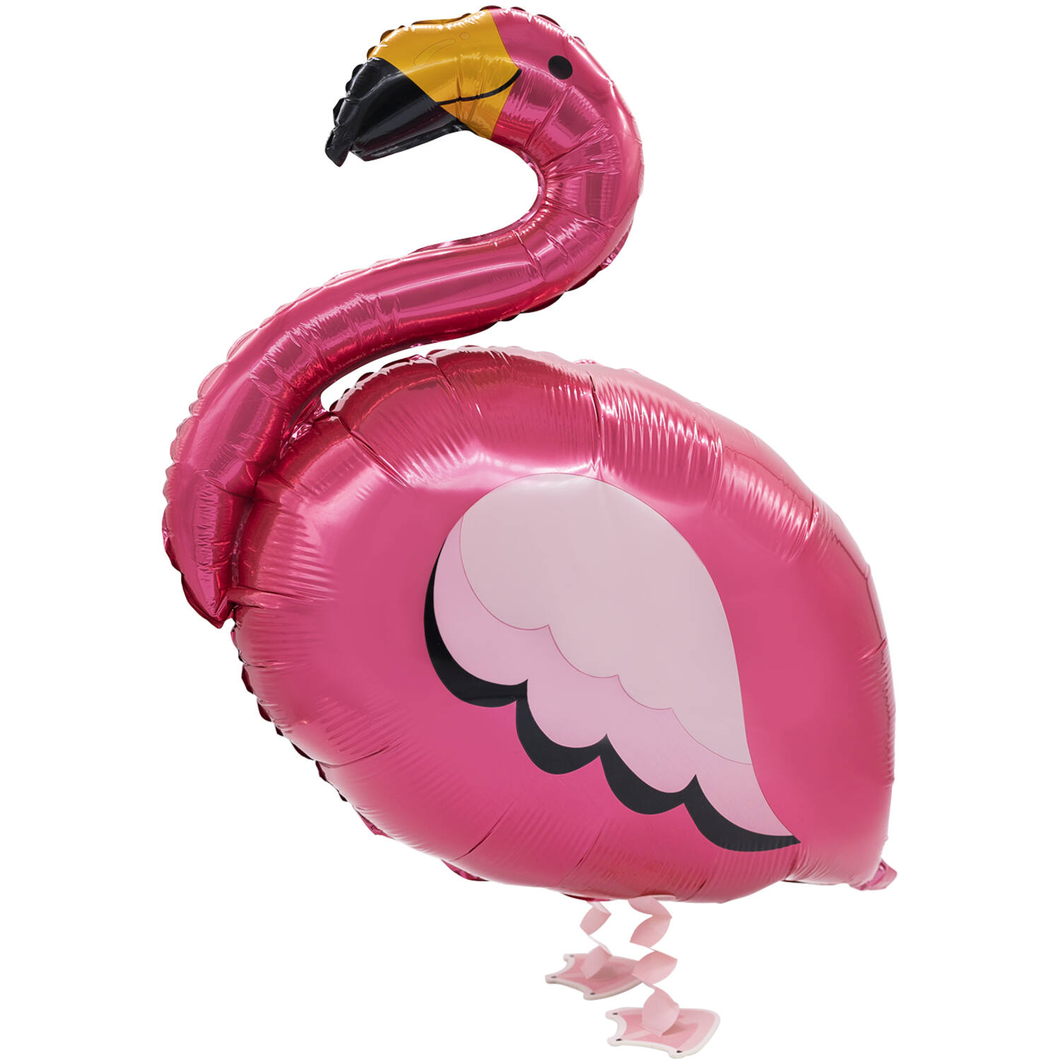 Walking Balloon Flamingo Foil Balloon W24 Packaged 83 cm x 71 cm