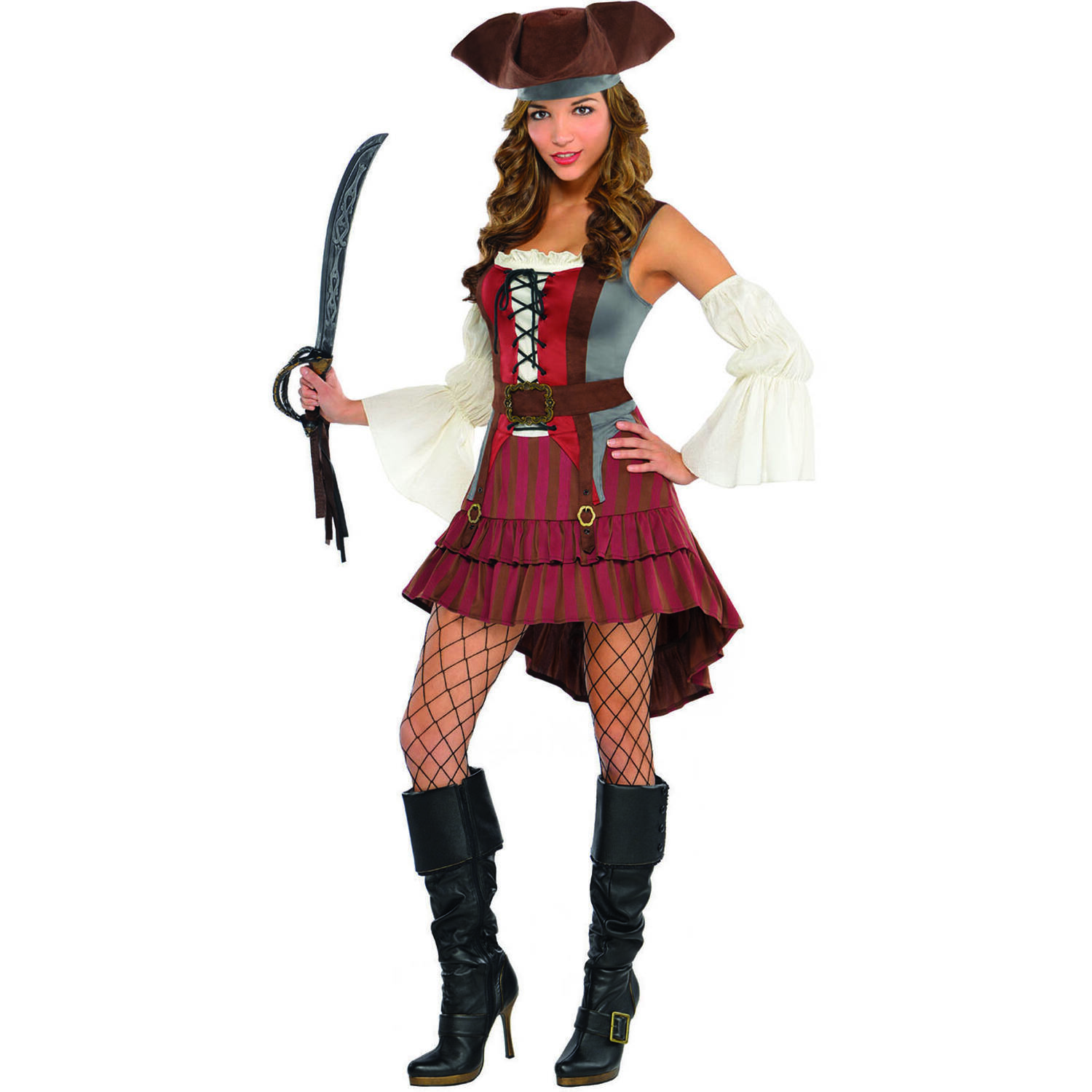 Adult Costume Castaway Pirate Größe M/L