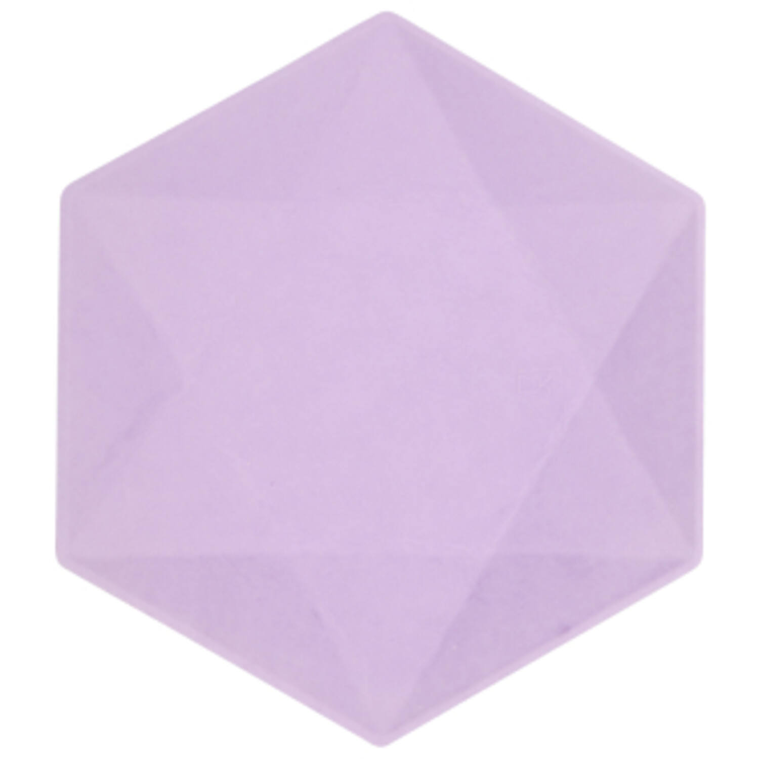 6 plates hexagonal Vert Decor, 15,8 x 13,7cm, purple
