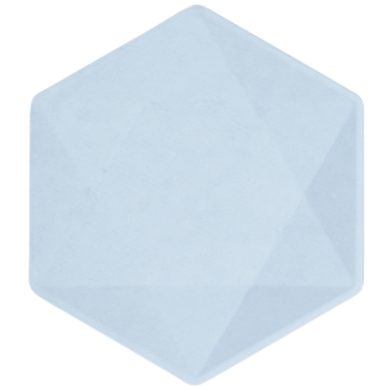 6 plates hexagonal Vert Decor, 15,8 x 13,7cm, blue
