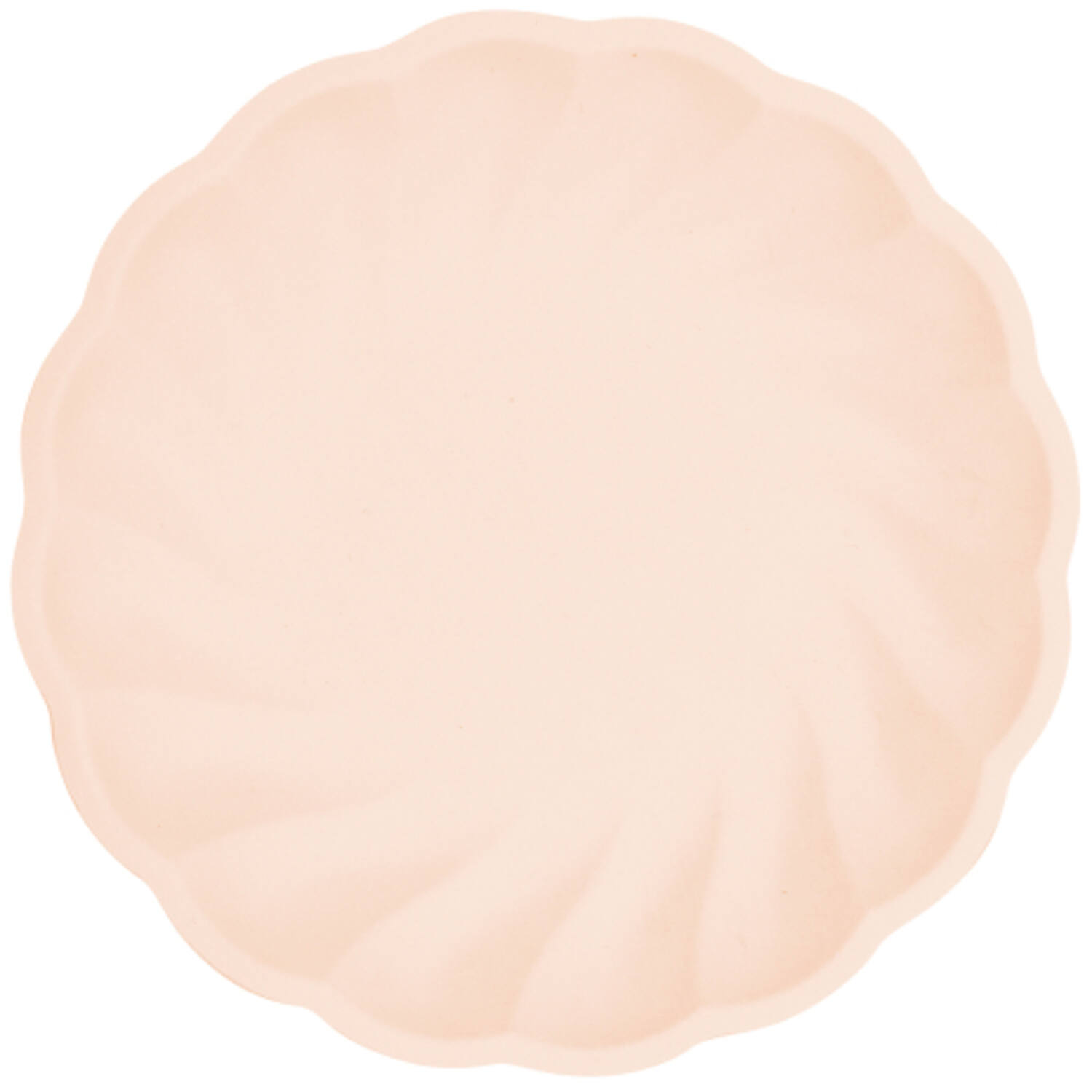 6 plates round Vert Decor, 22,9cm, apricot