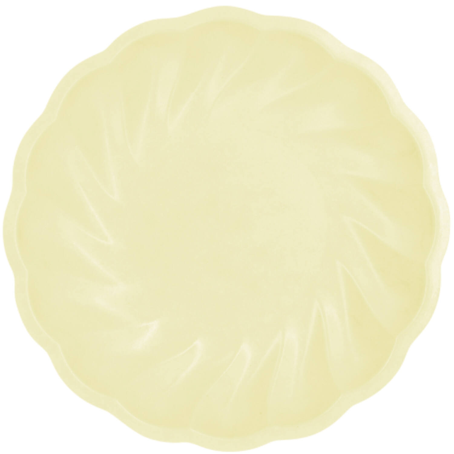 6 plates round Vert Decor, 22,9cm, yellow