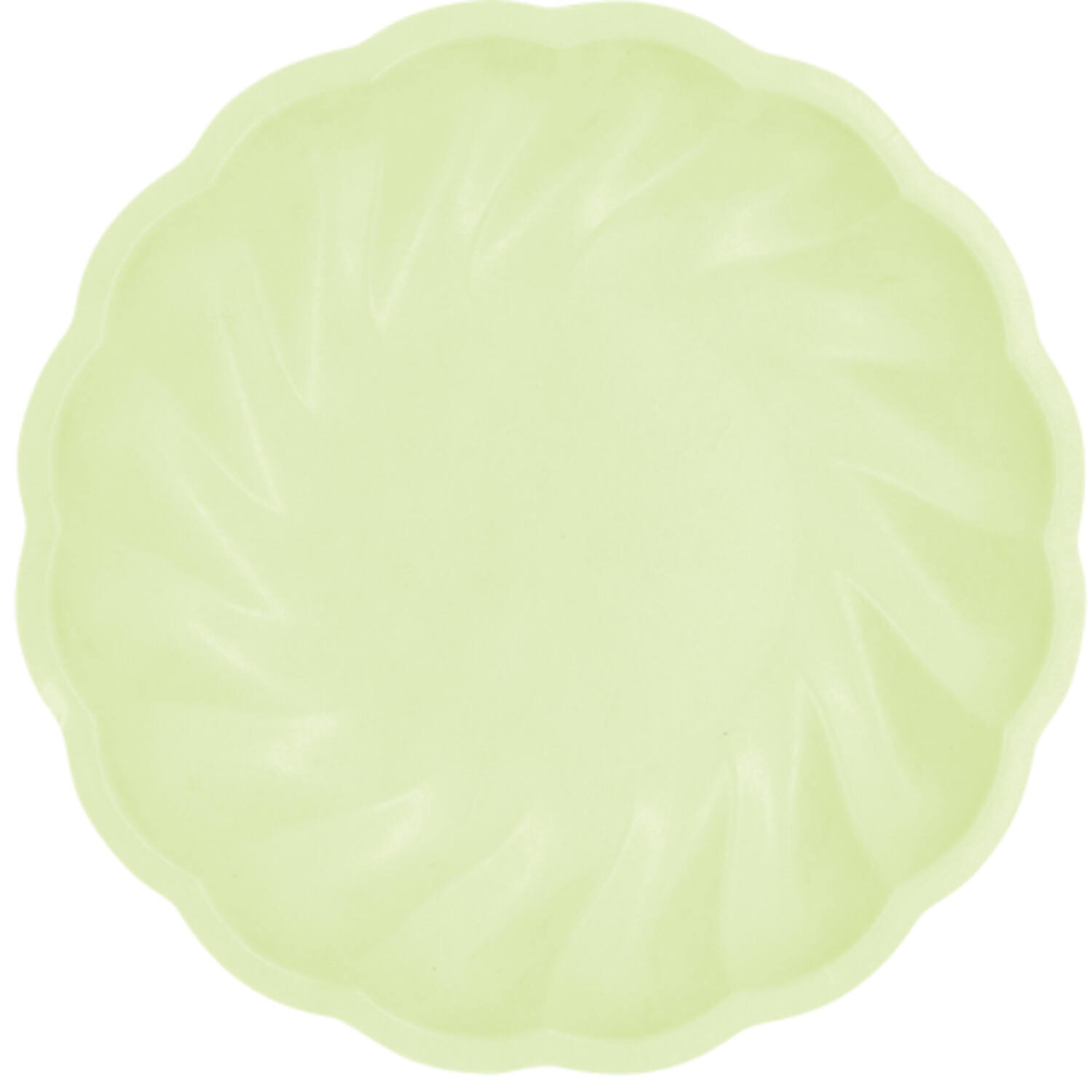 6 plates round Vert Decor, 22,9cm, green