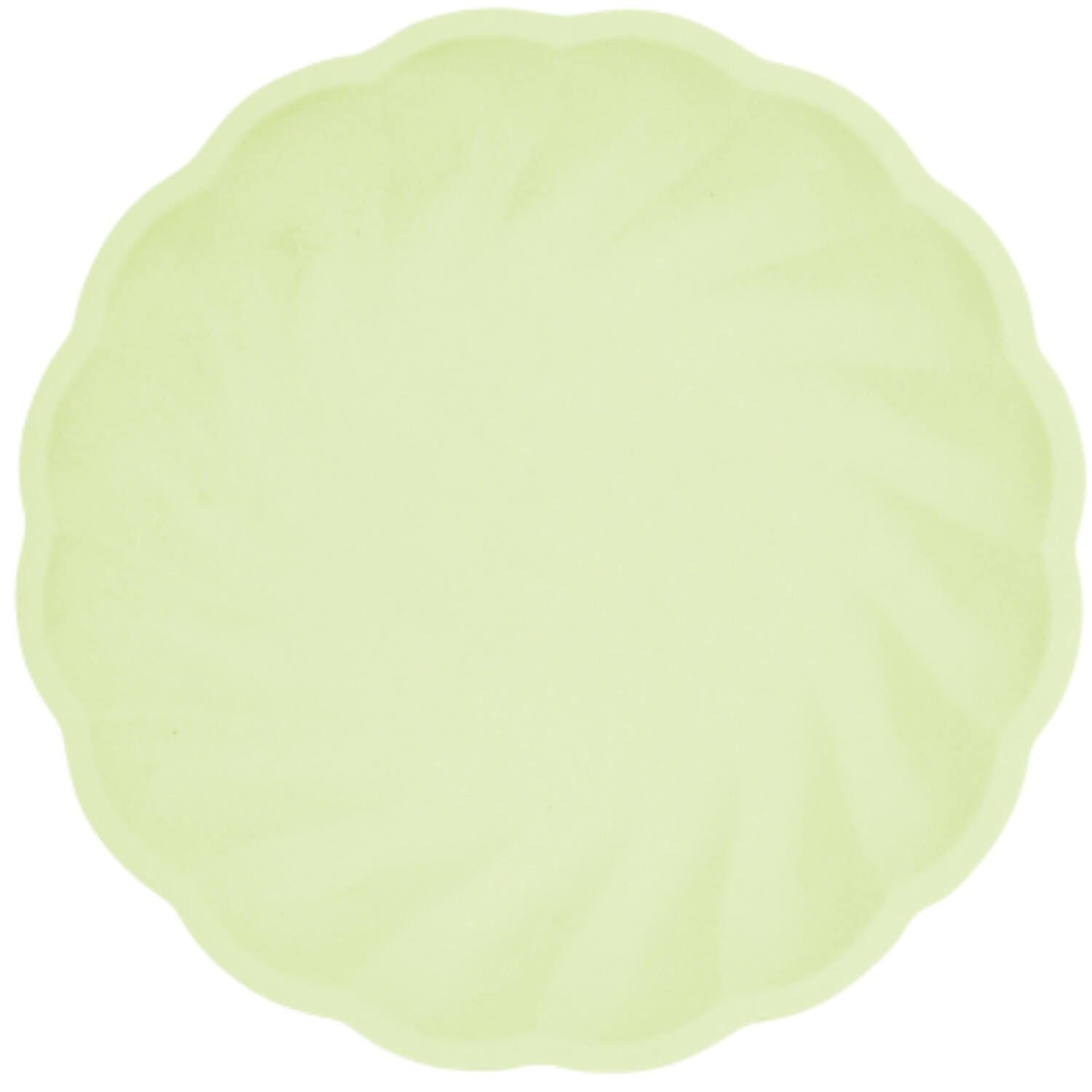 6 plates round Vert Decor, 18,8cm, green