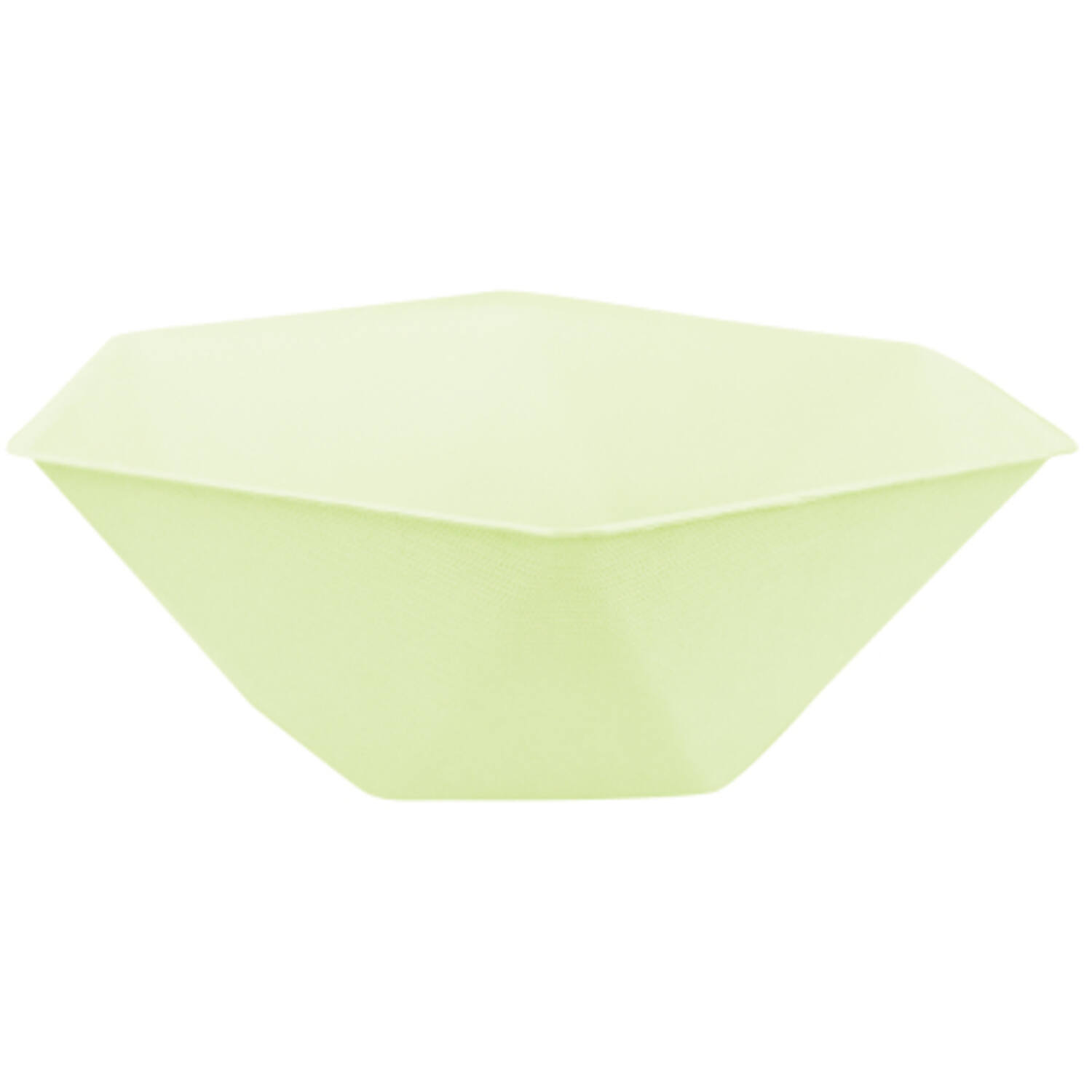 6 bowls hexagonal Vert Decor, 15,8 x 13,7cm, green