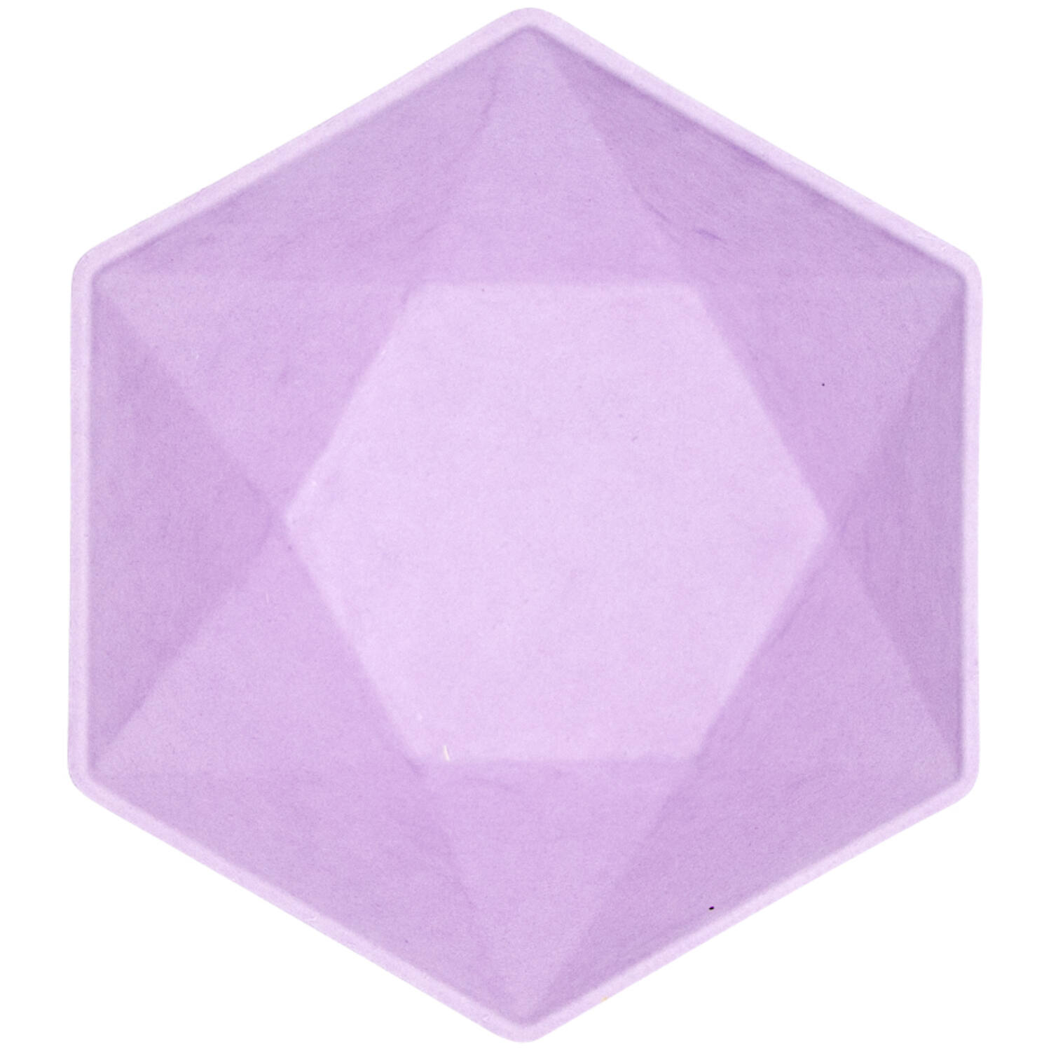 6 bowls hexagonal Vert Decor, 15,8x13,7cm, purple