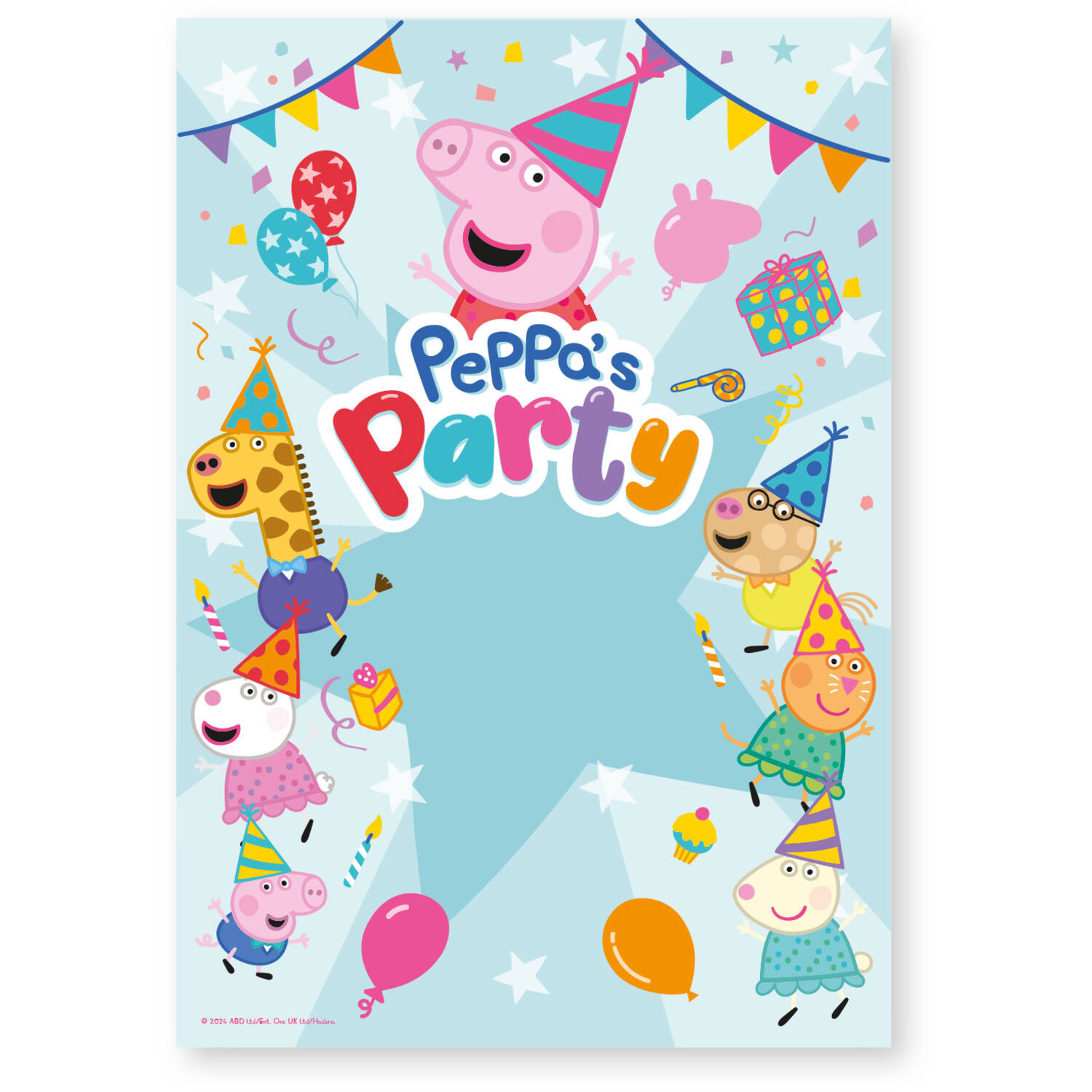 Backdrop Peppa Pig Fabric 2 m x 1,4 m