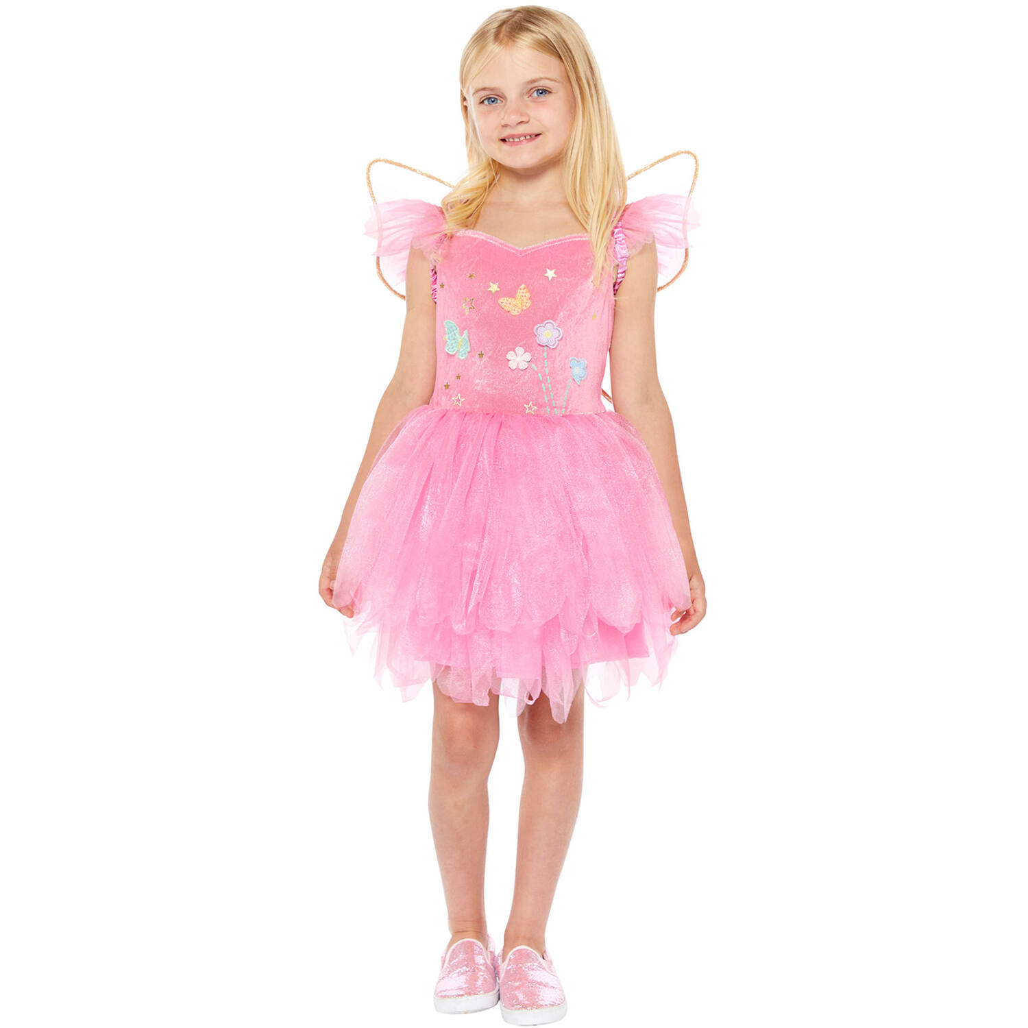 Child Costume Pink Fairy Age 3-4 Years