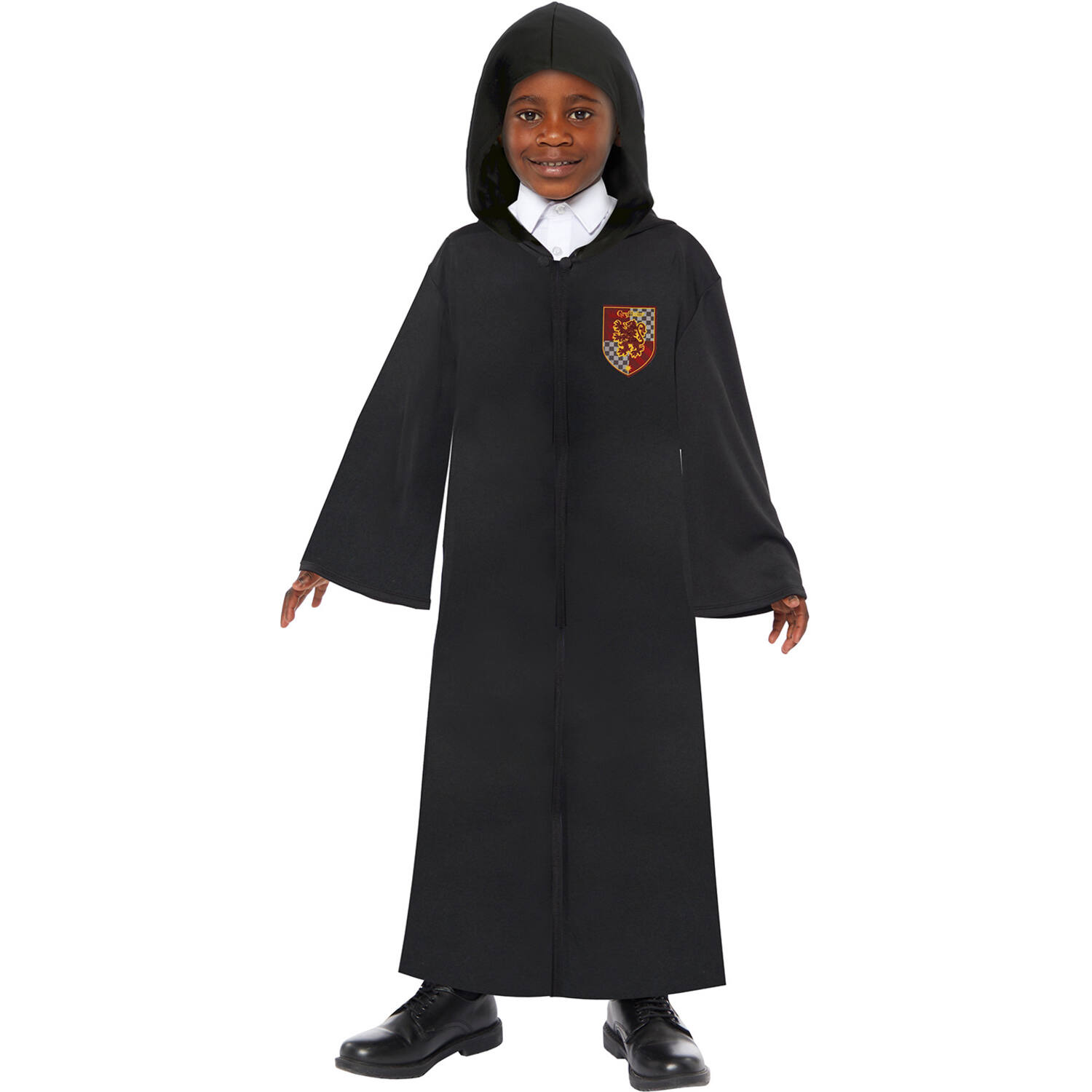 Child Costume Harry Potter Robe with 4 velcro house badges 10-14 Years