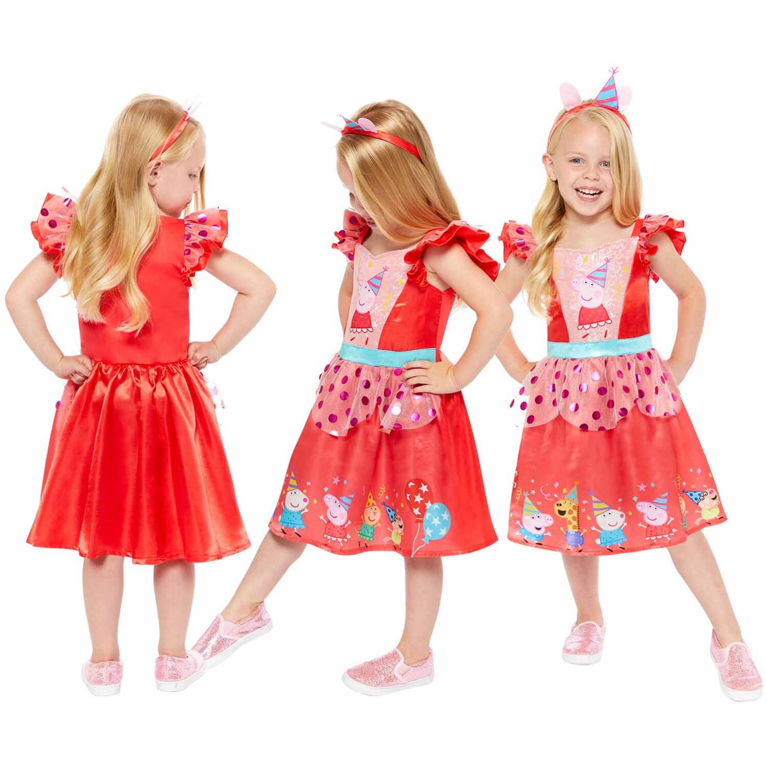 Child Costume Peppa Pig Party Dress 2-3 Years