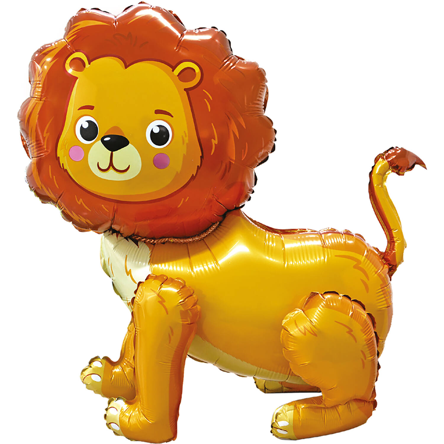 Multi Lion Foil Balloon H60 Packaged 55 cm x 63 cm