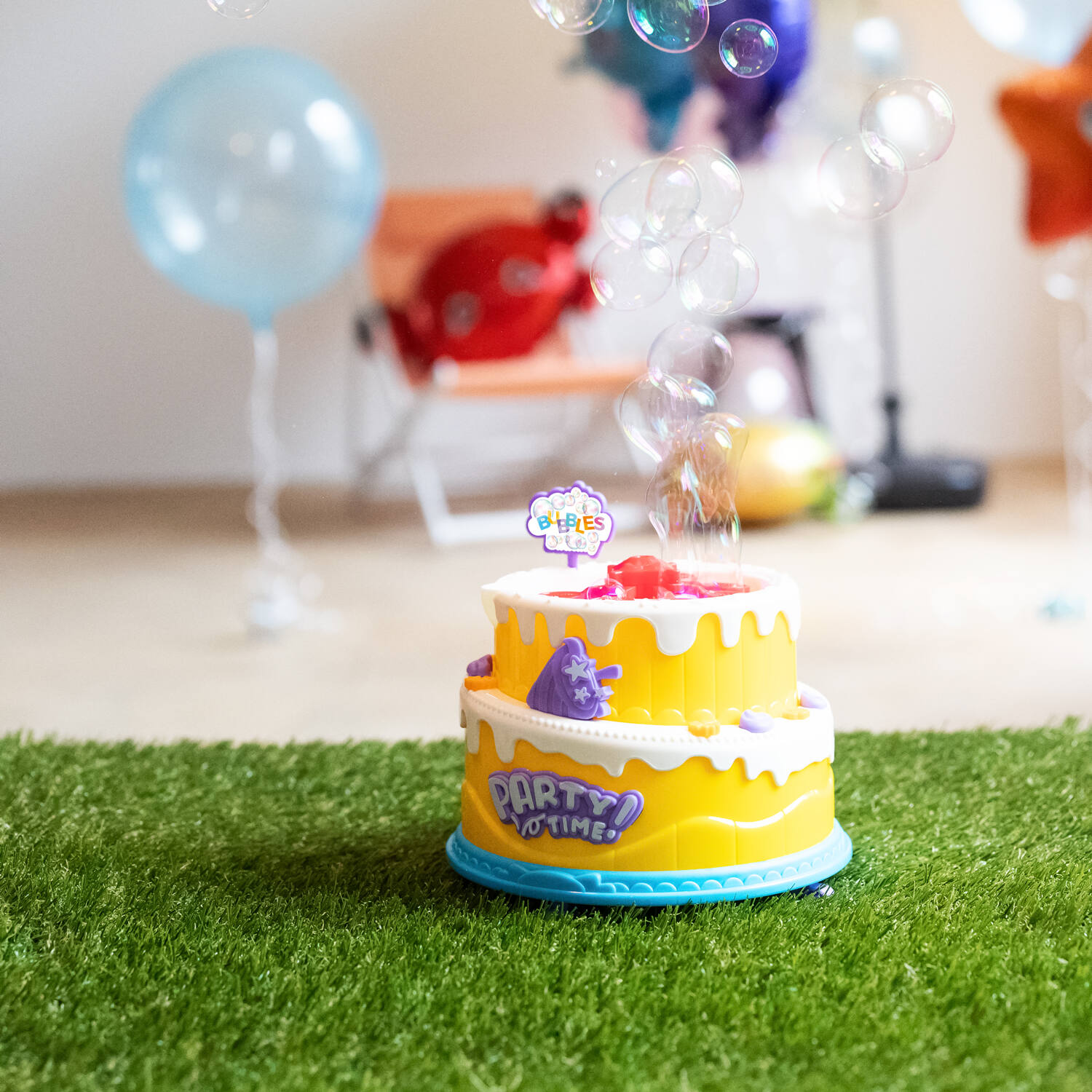 Soap Bubble Machine Cake