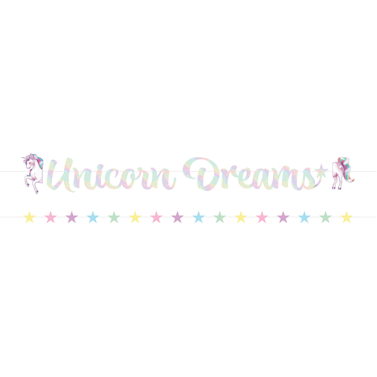 Letter Banner Unicorn Dreams Paper