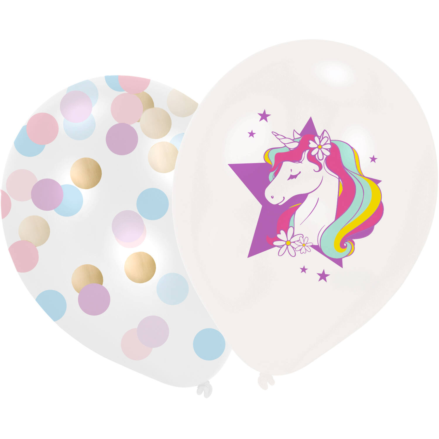 6 Latex Balloons Unicorn Dreams