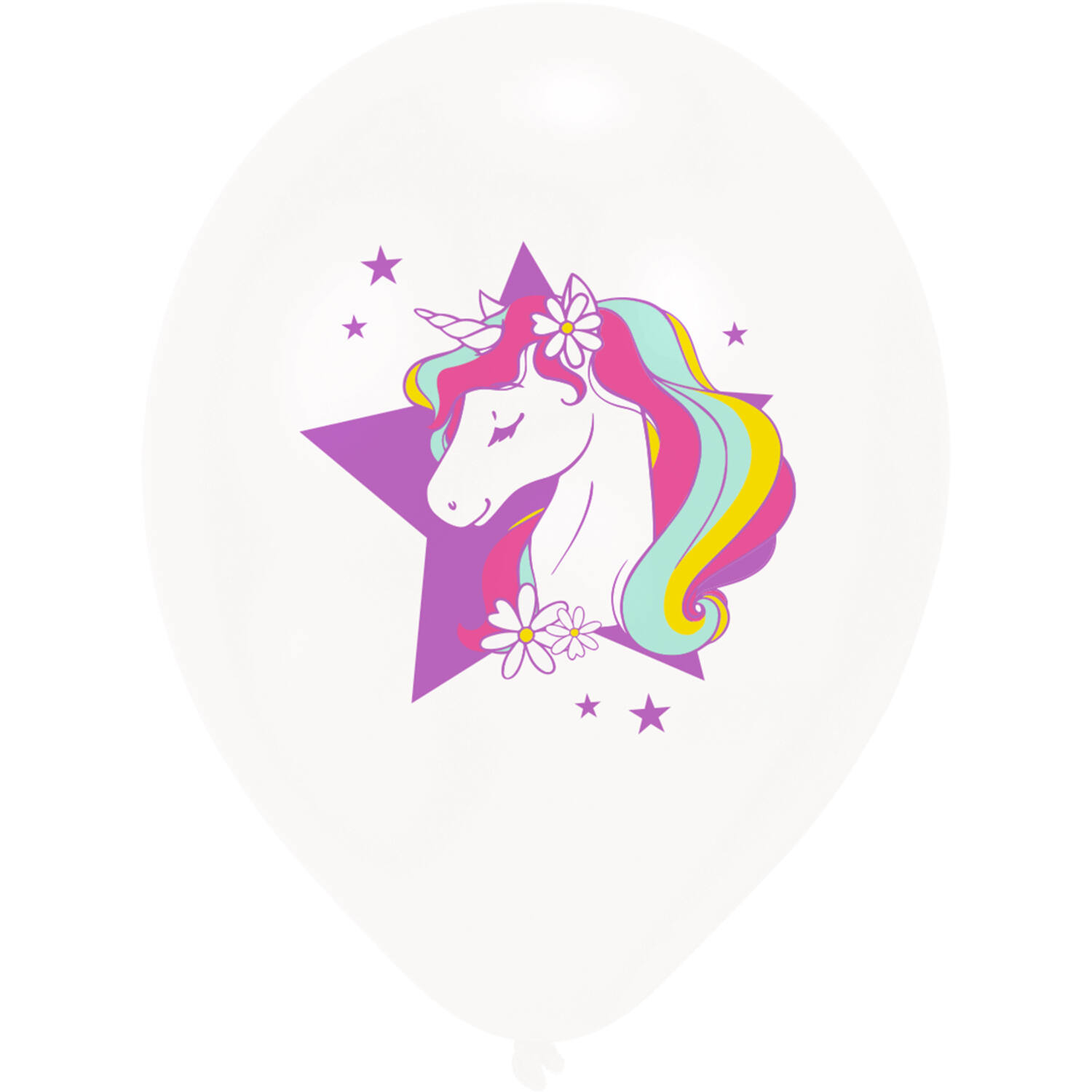 6 Latex Balloons Unicorn Dreams