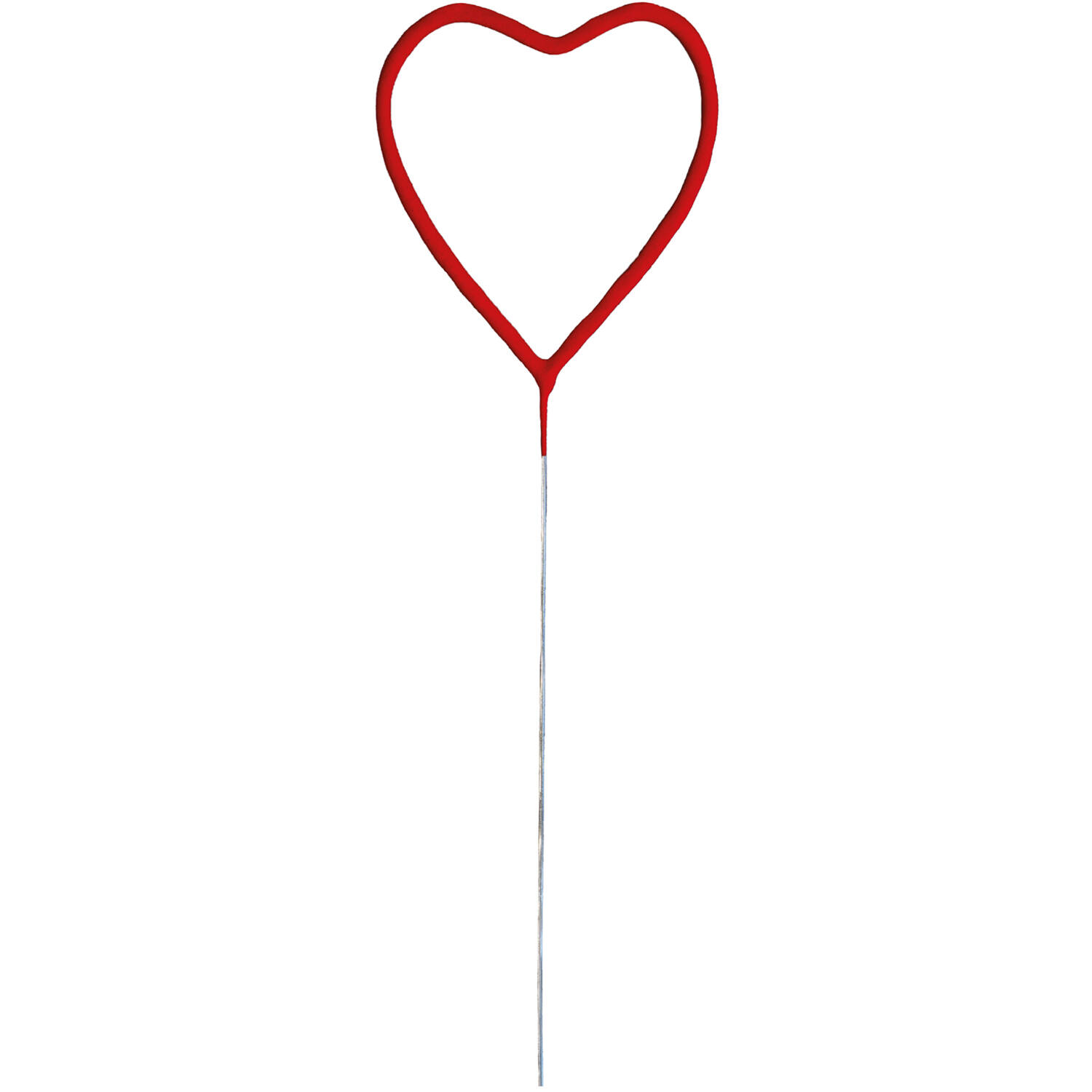 Heart Sparkler XL 26cm Red