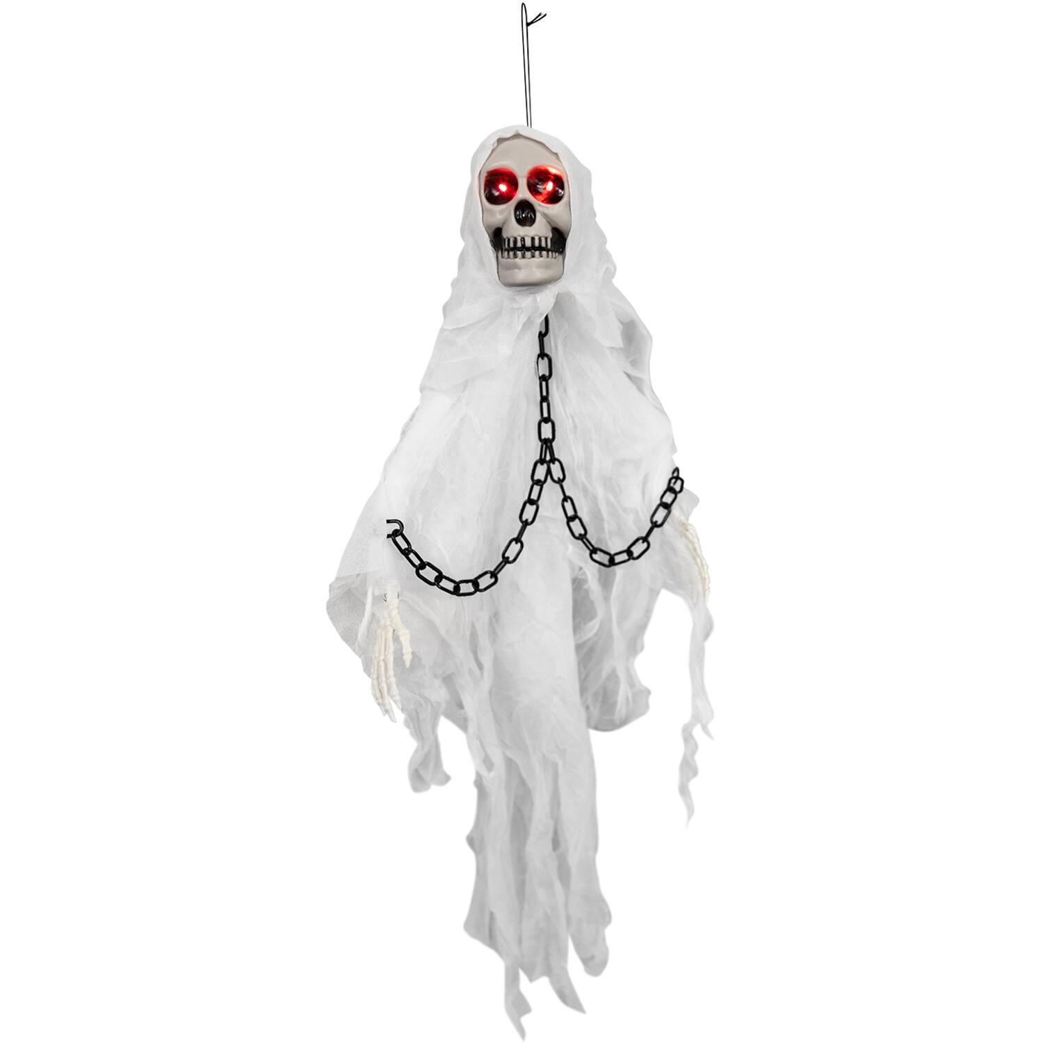 Animatronic Hanging Mini Ghoul White 60 cm x 9 cm x 80 cm
