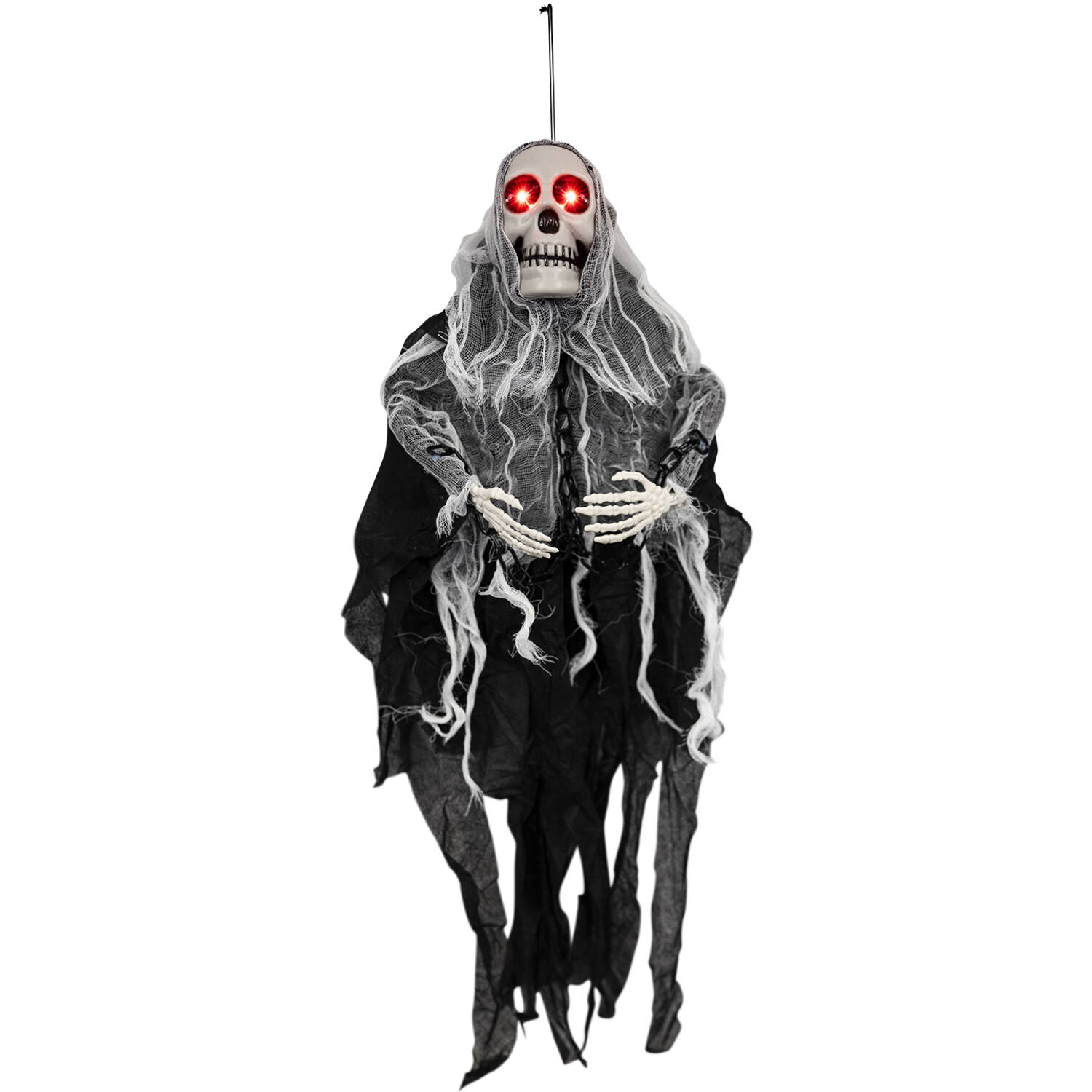Animatronic Hanging Mini Ghoul Black 60 cm x 9 cm x 80 cm