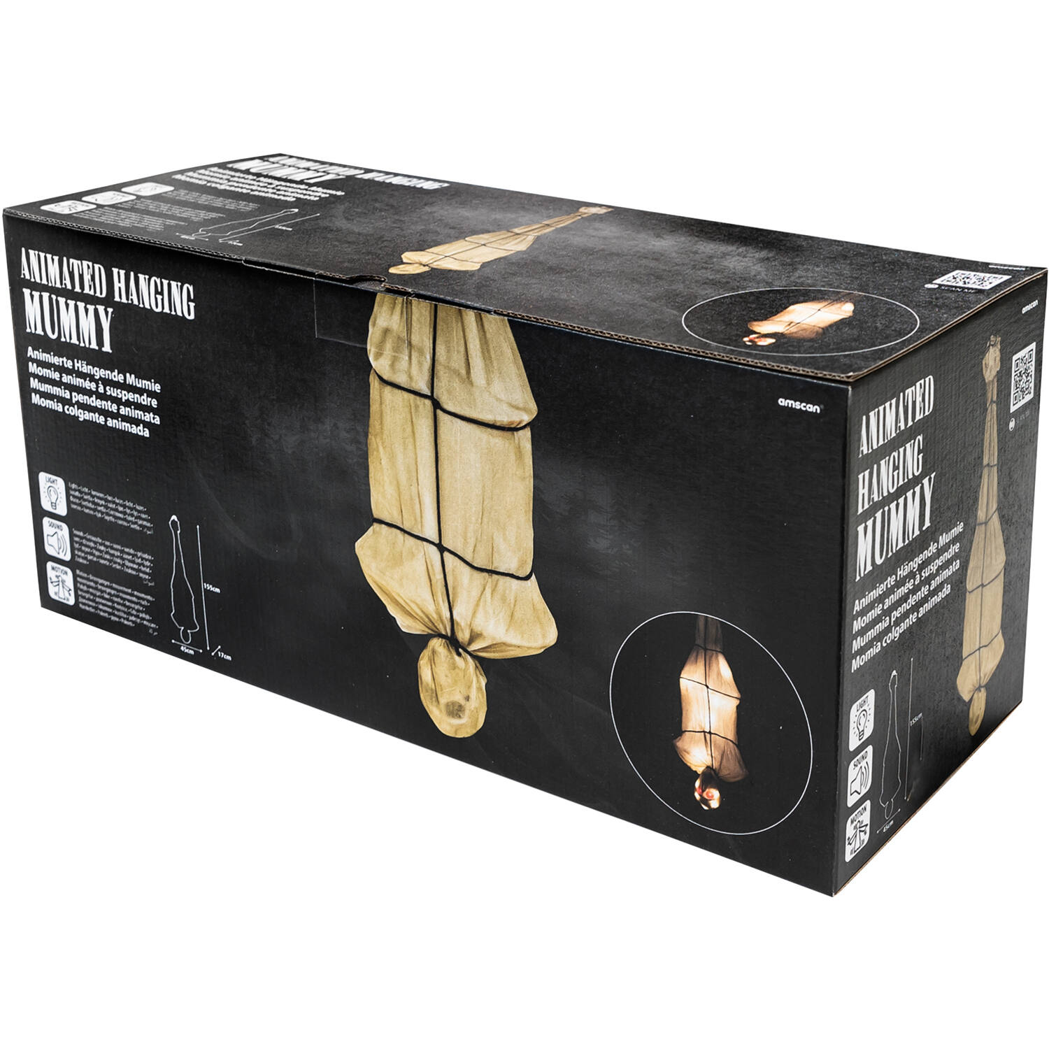 Animatronic Hanging Mummy 45 cm x 17 cm x 1.55 m