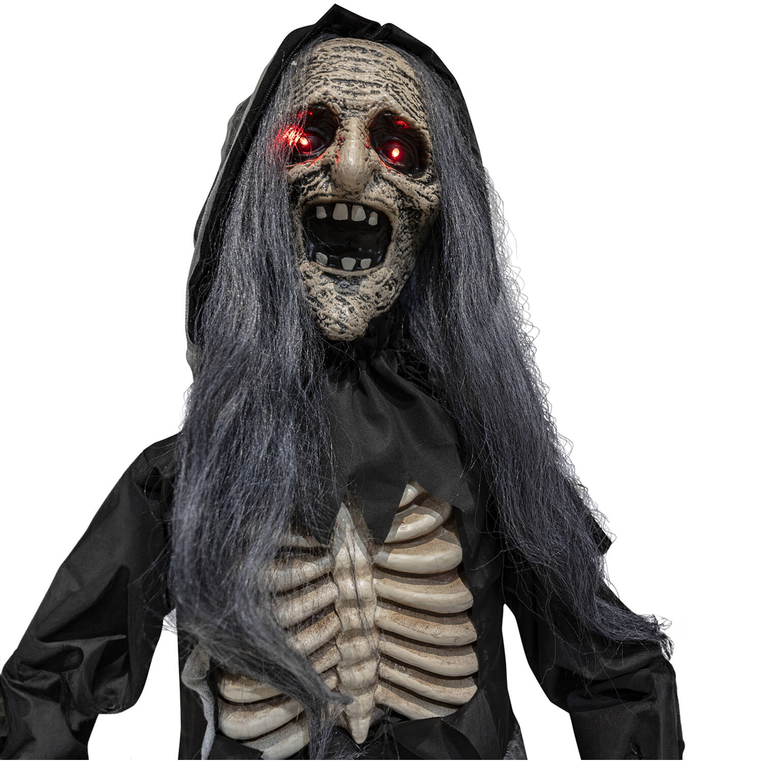 Animatronic Standing Witch with Magic Ball 62 cm x 30 cm x 1.76 m