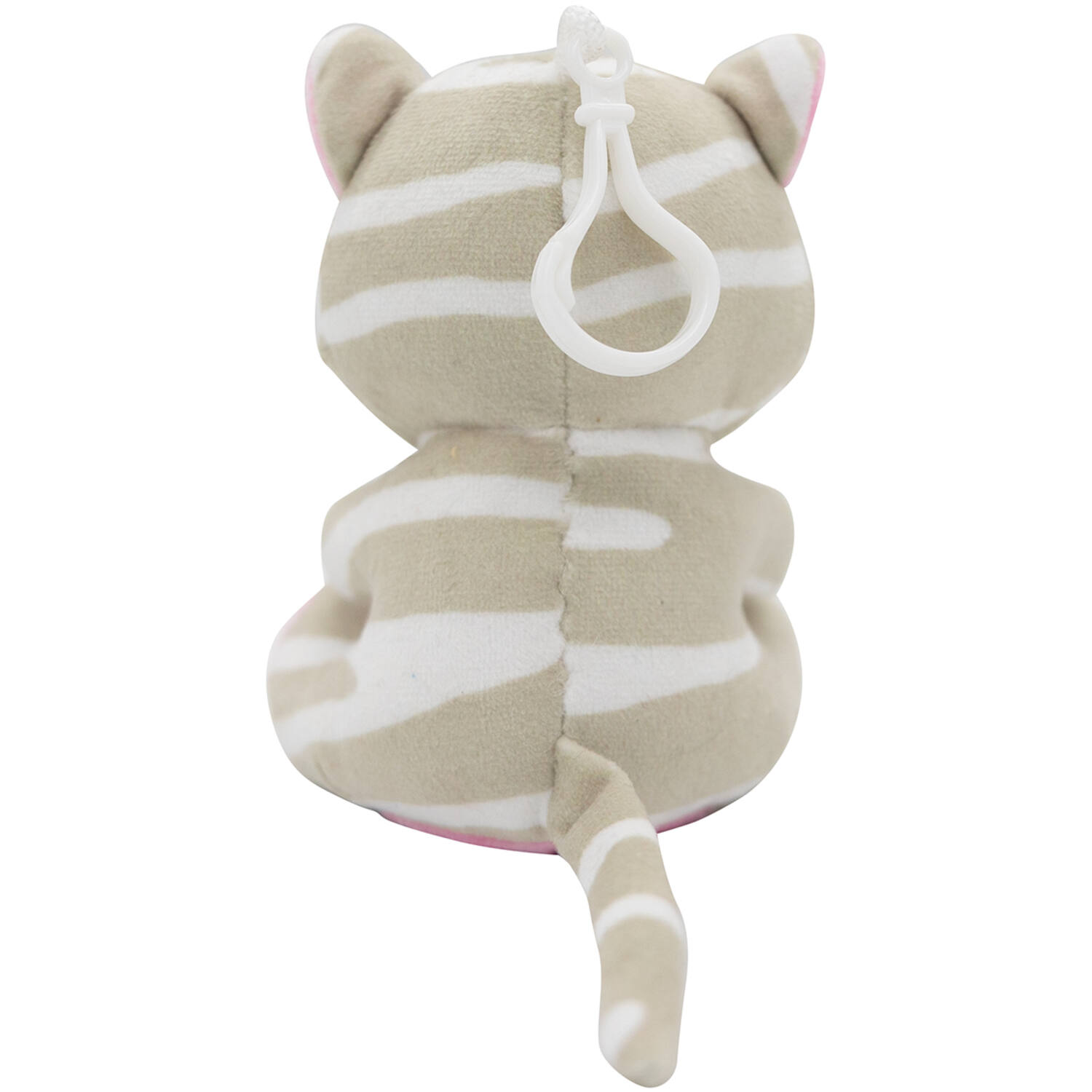 2-in-1 plush toy balloon weight cat with hook, 11cm, 90g