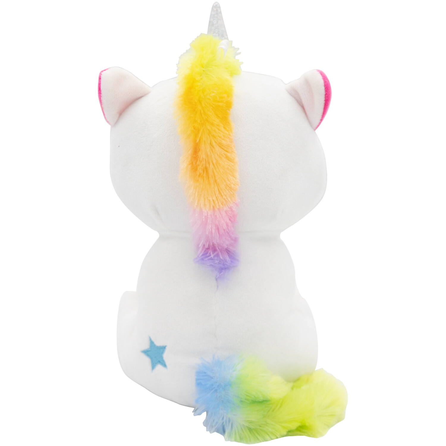 2-in-1 plush toy balloon weight unicorn with loop, 21cm, 170g
