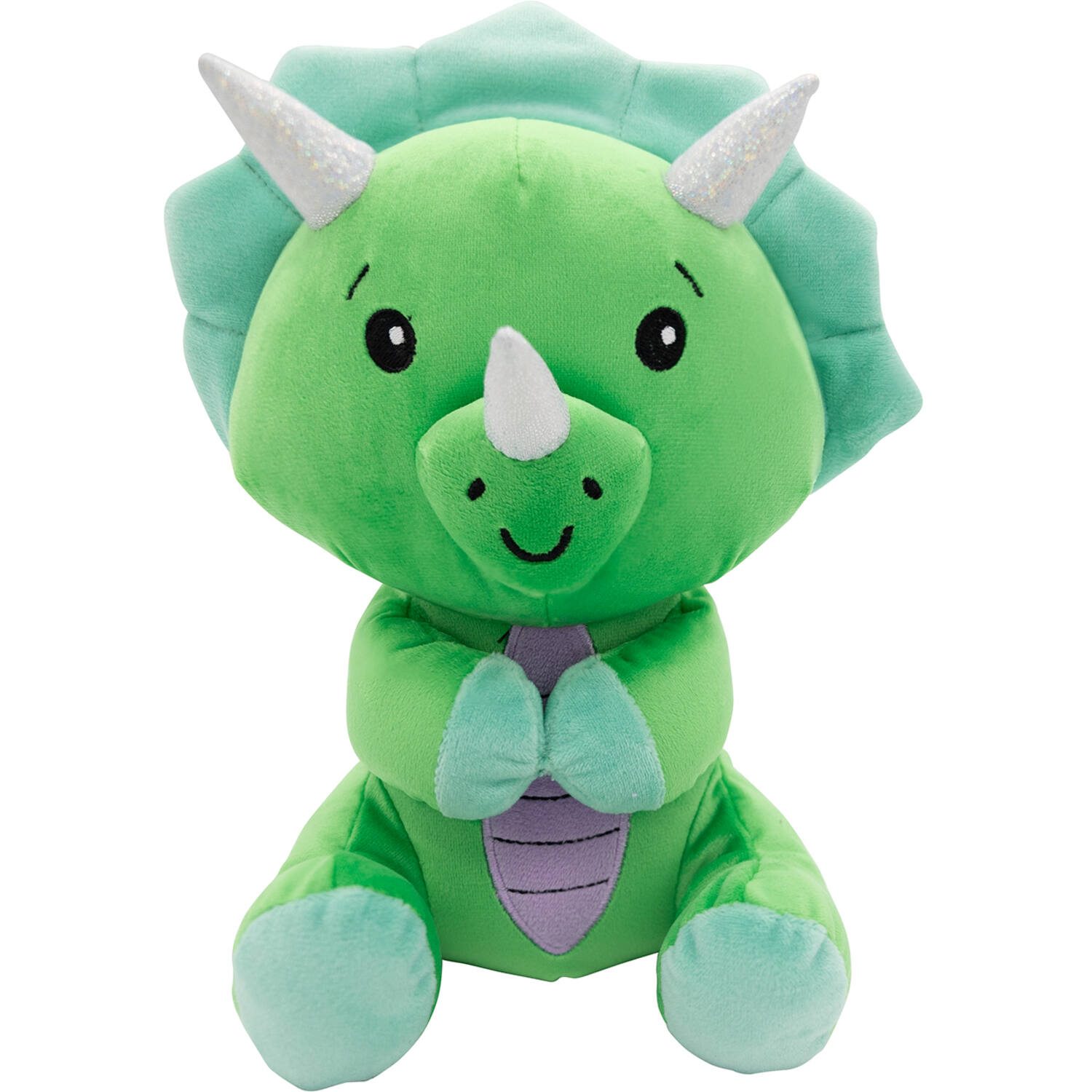 2-in-1 plush toy balloon weight dinosaur with loop 21cm, 170g