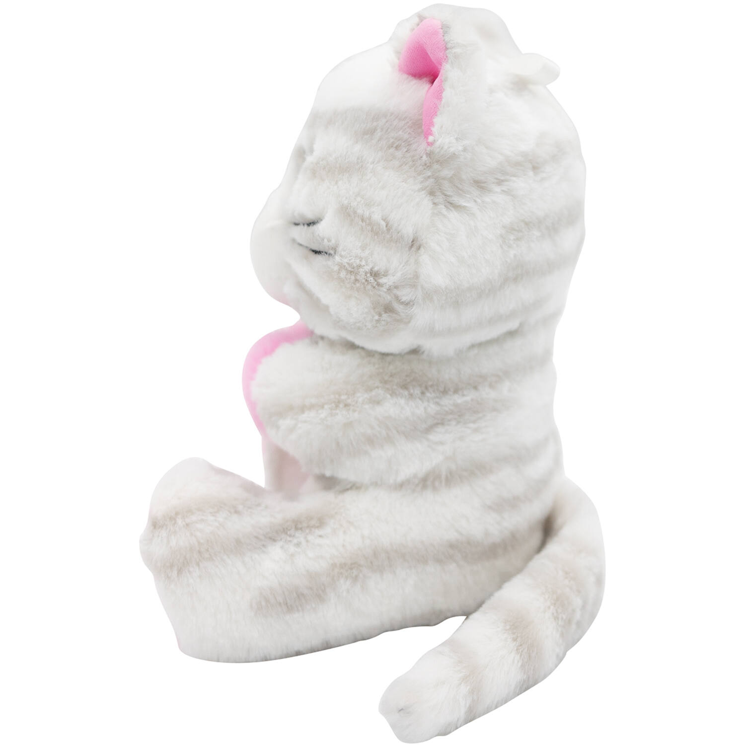 2-in-1 plush toy balloon weight cat with loop, 21cm, 170g