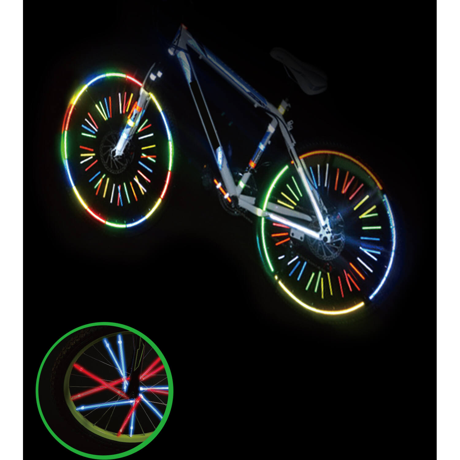 Glow Sticks for Bicycle Spokes