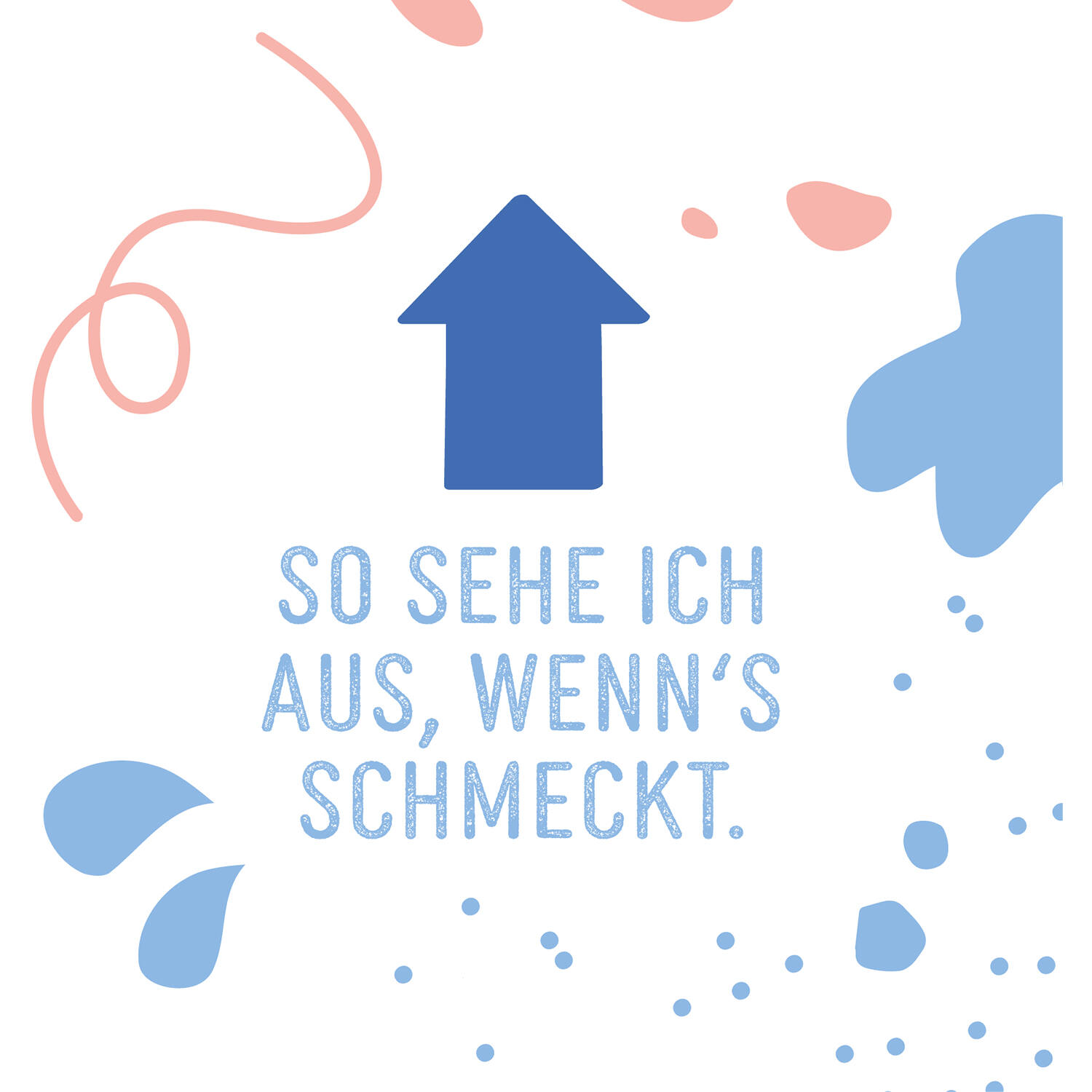 12 Flip napkins "nettes Abendessen" 33x33cm, double-sided printed
