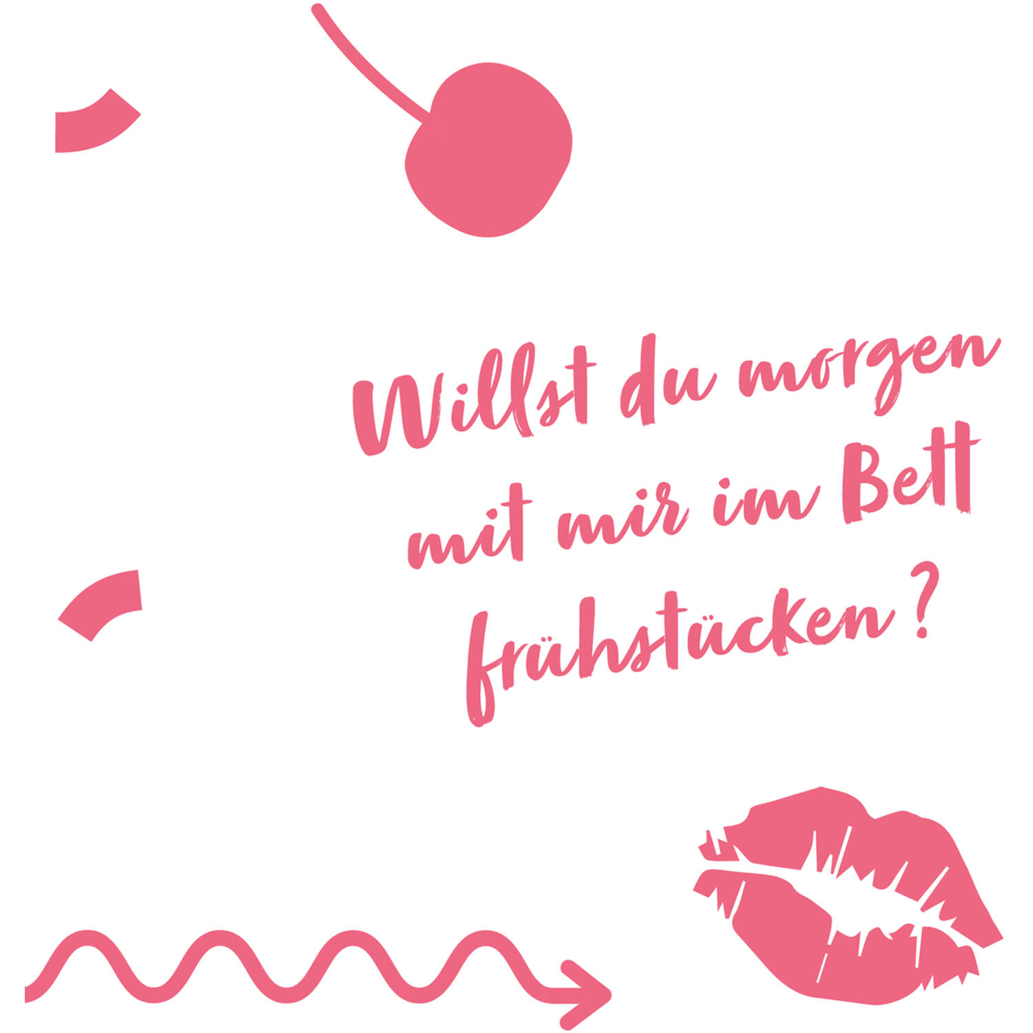 12 Flip napkins "Flirtparty" 33x33cm, double-sided printed