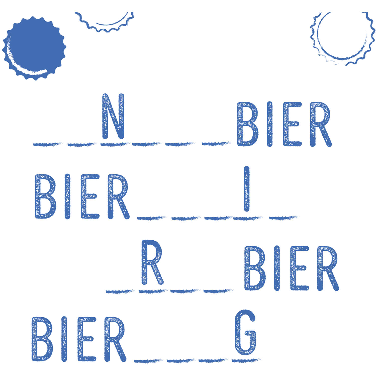 12 Flip napkins "Bierrunde" 33x33cm, double-sided printed