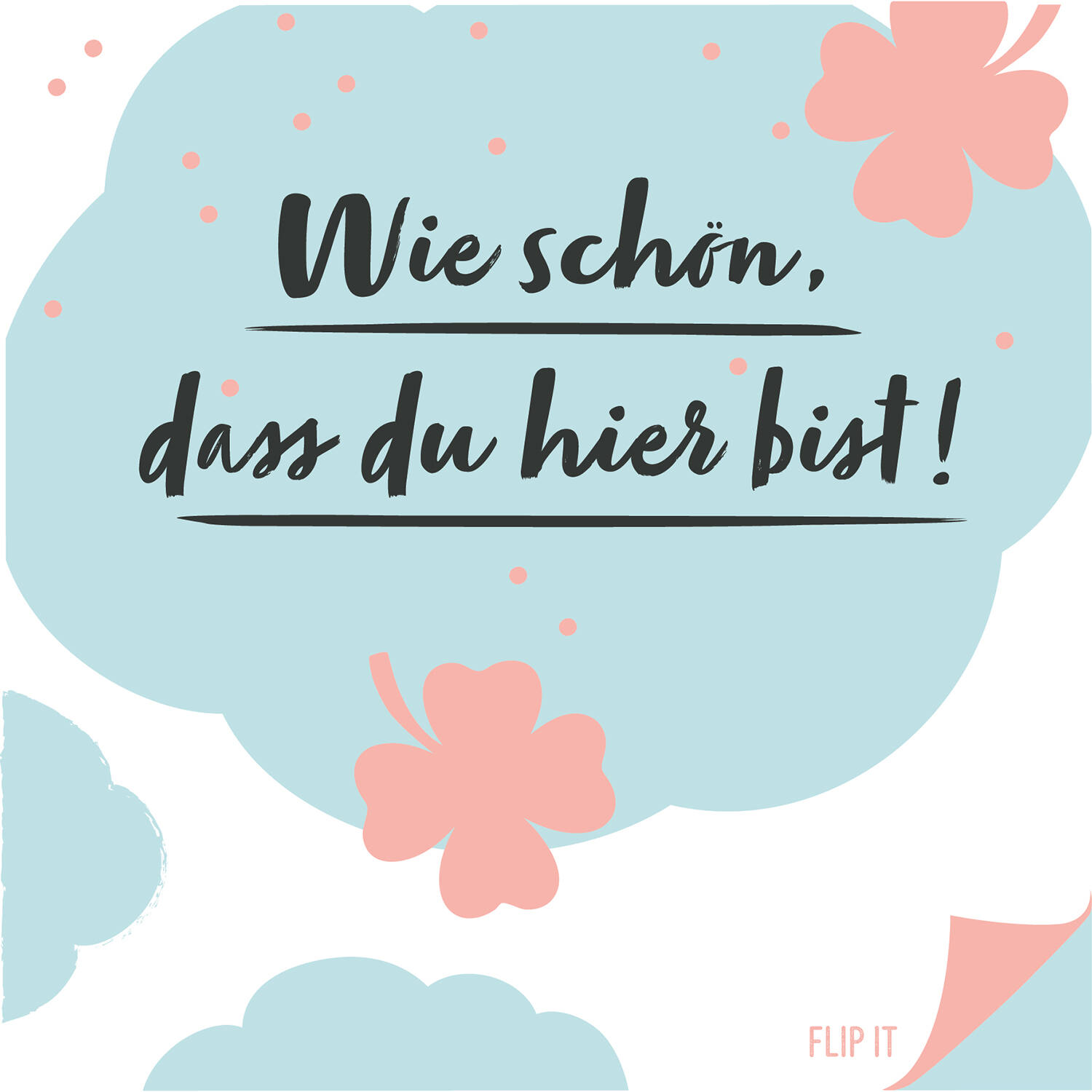 12 Flip napkins "Abend mit Freunden" 33x33cm, double-sided printed