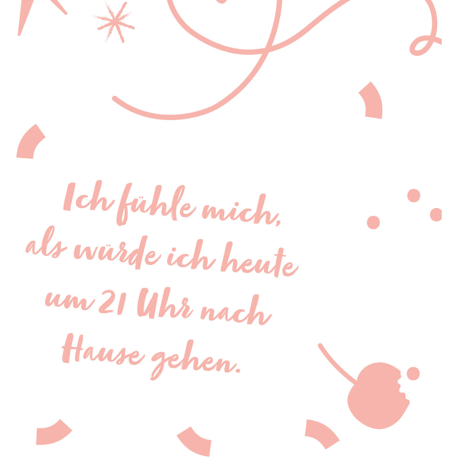 12 Flip napkins "Abend mit Freunden" 33x33cm, double-sided printed