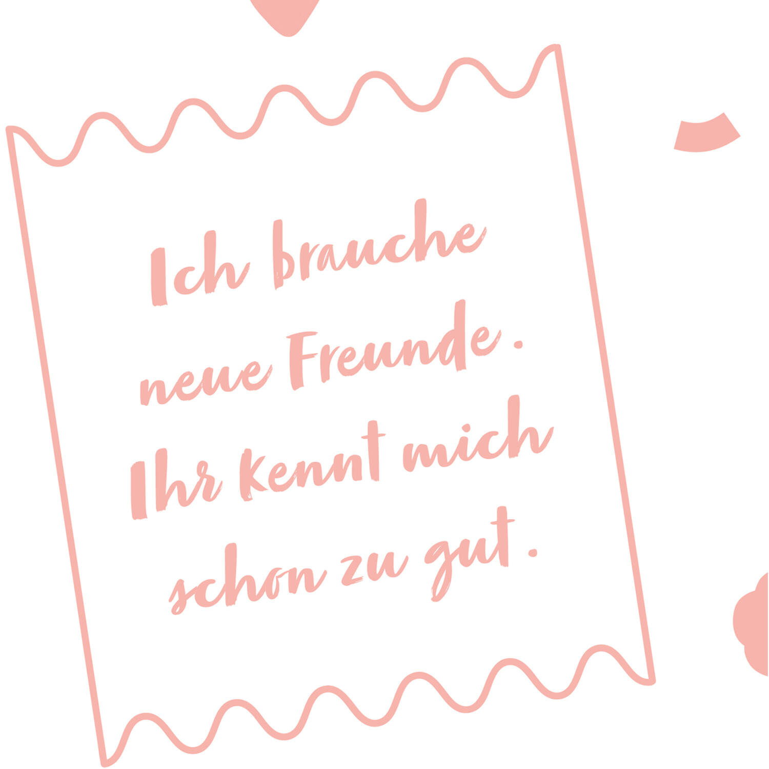 12 Flip napkins "Abend mit Freunden" 33x33cm, double-sided printed