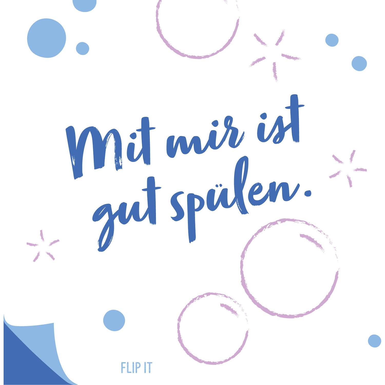 12 Flip napkins "humorvolles Date" 33x33cm, double-sided printed