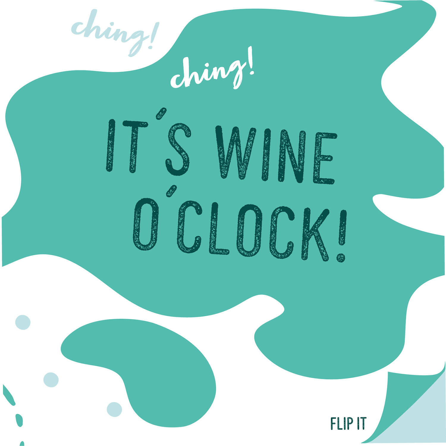 12 Flip napkins "Weinabend" 33x33cm, double-sided printed