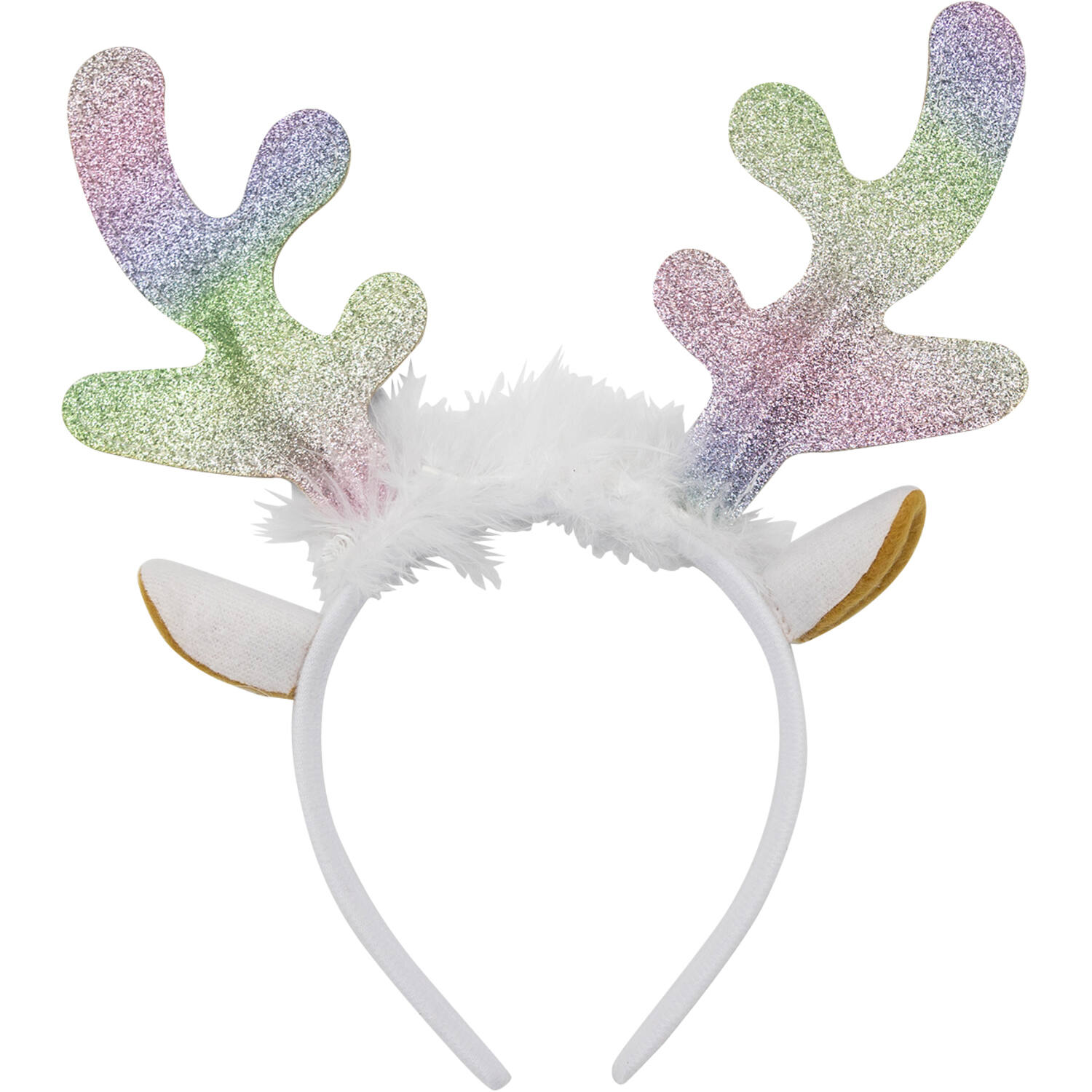 Headband Deer Antler Iridescent Colors One Size