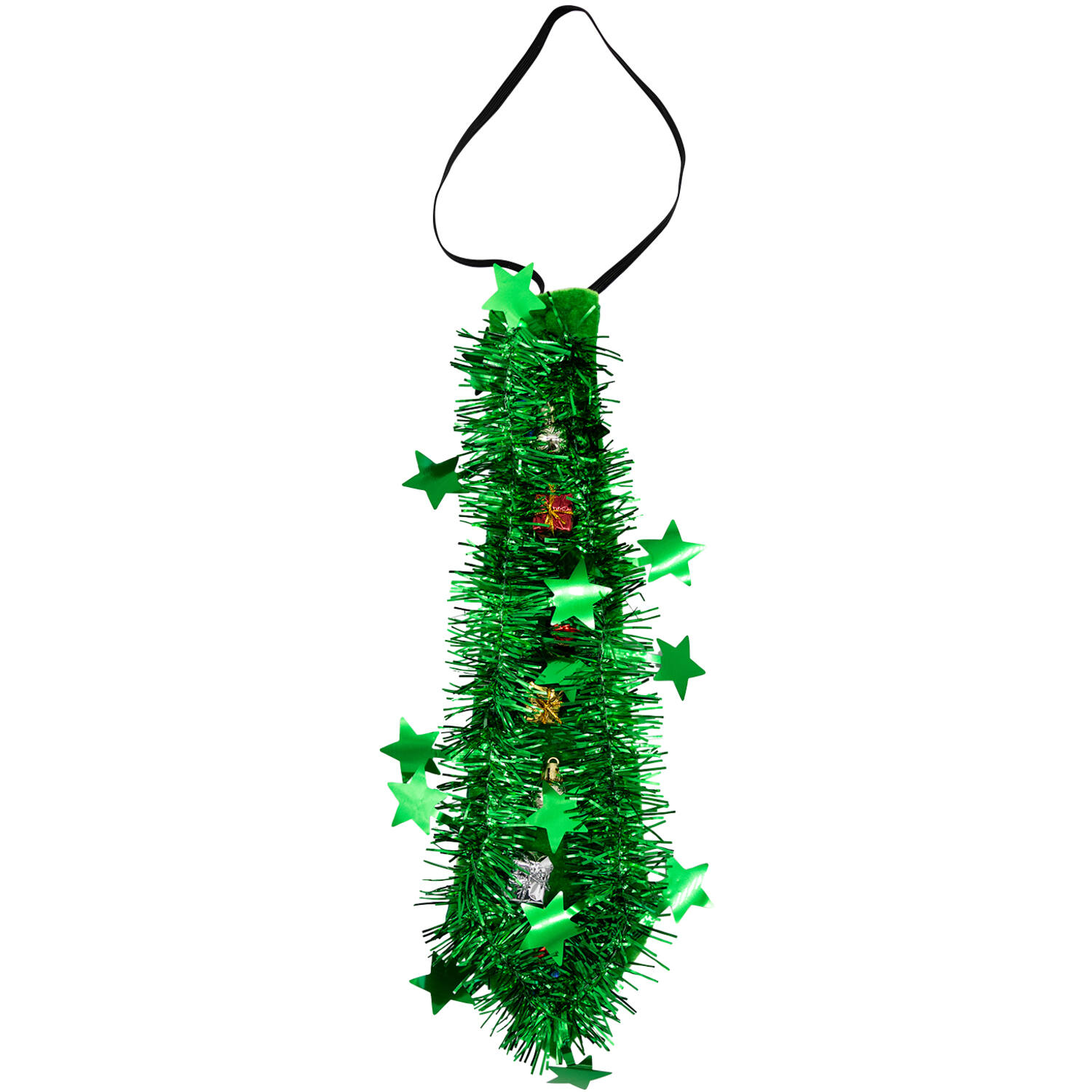 Tie Christmas Tree Green with Light One Size