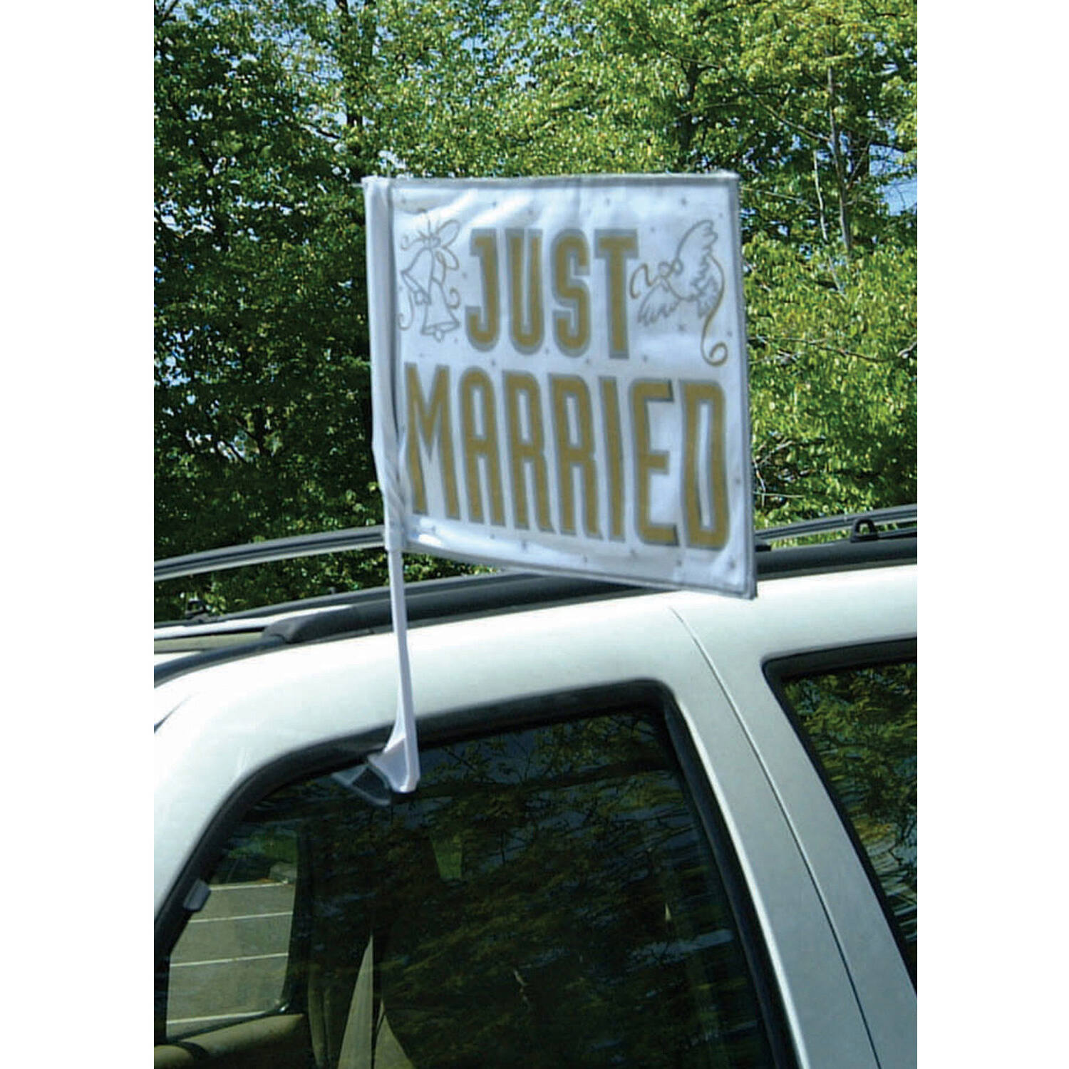 Flag Car Just Married         5.5 x 45.7 cm