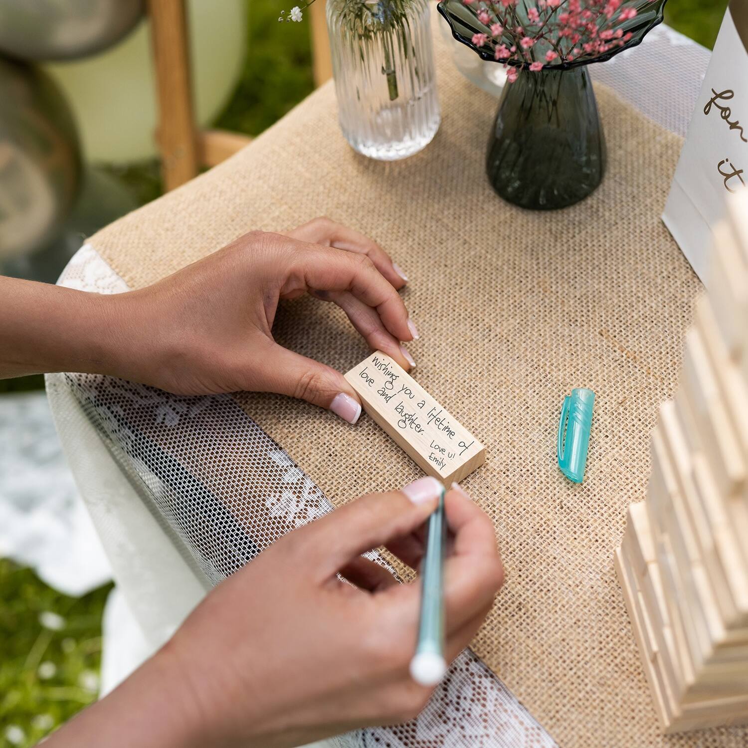 Guest Book - Blocks - Wedding