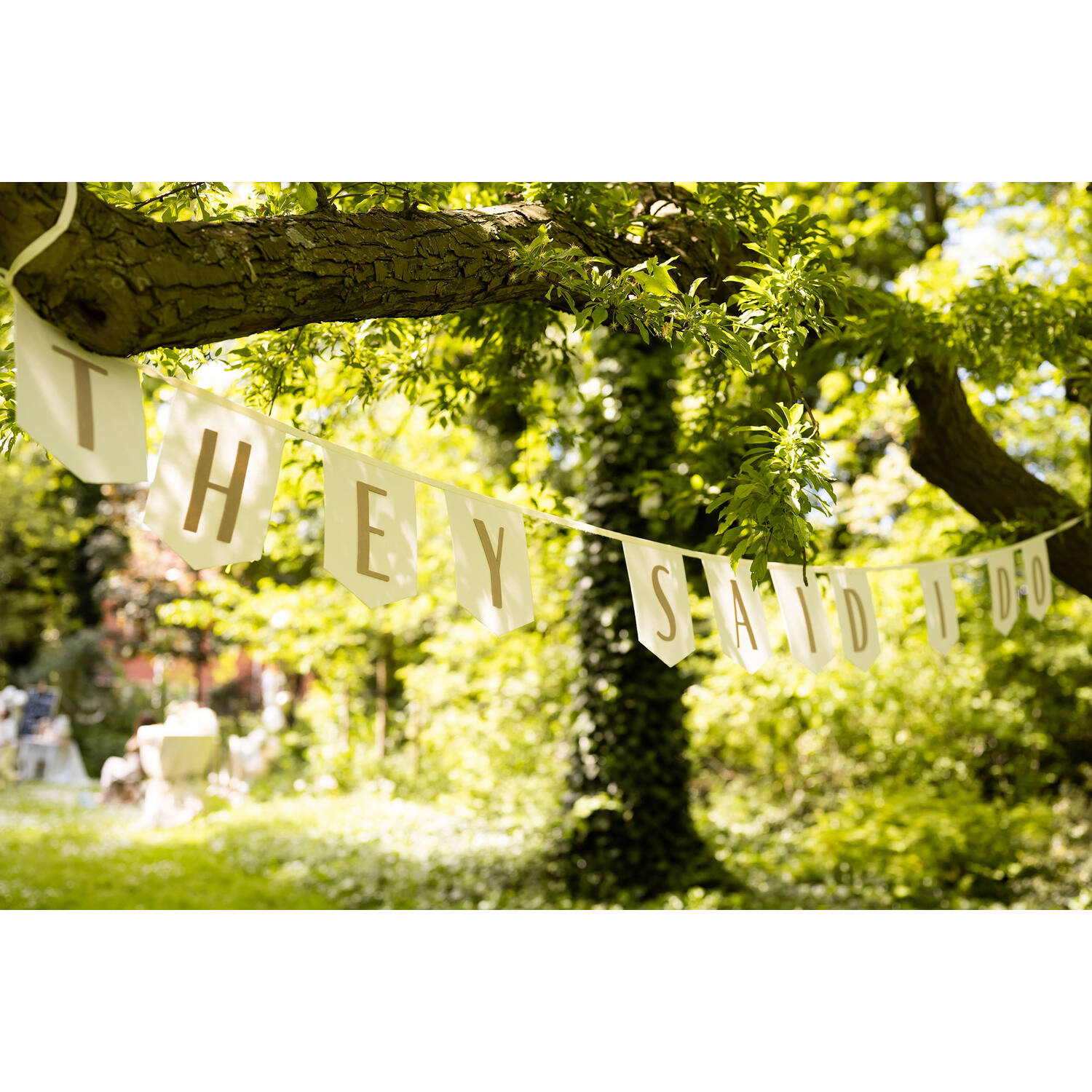 Flag Banner - They Said I do - Wedding - 4 meter