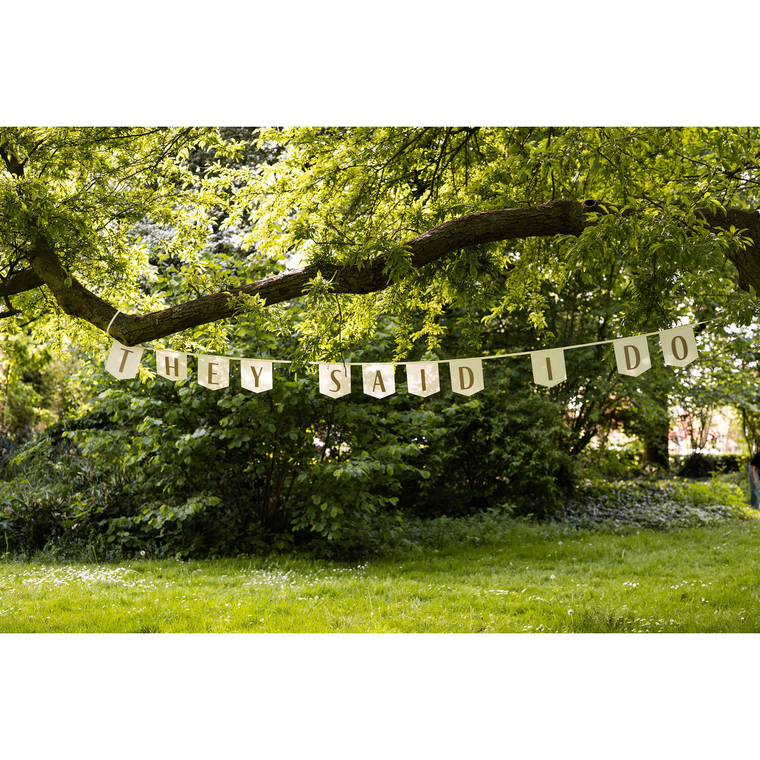 Flag Banner - They Said I do - Wedding - 4 meter